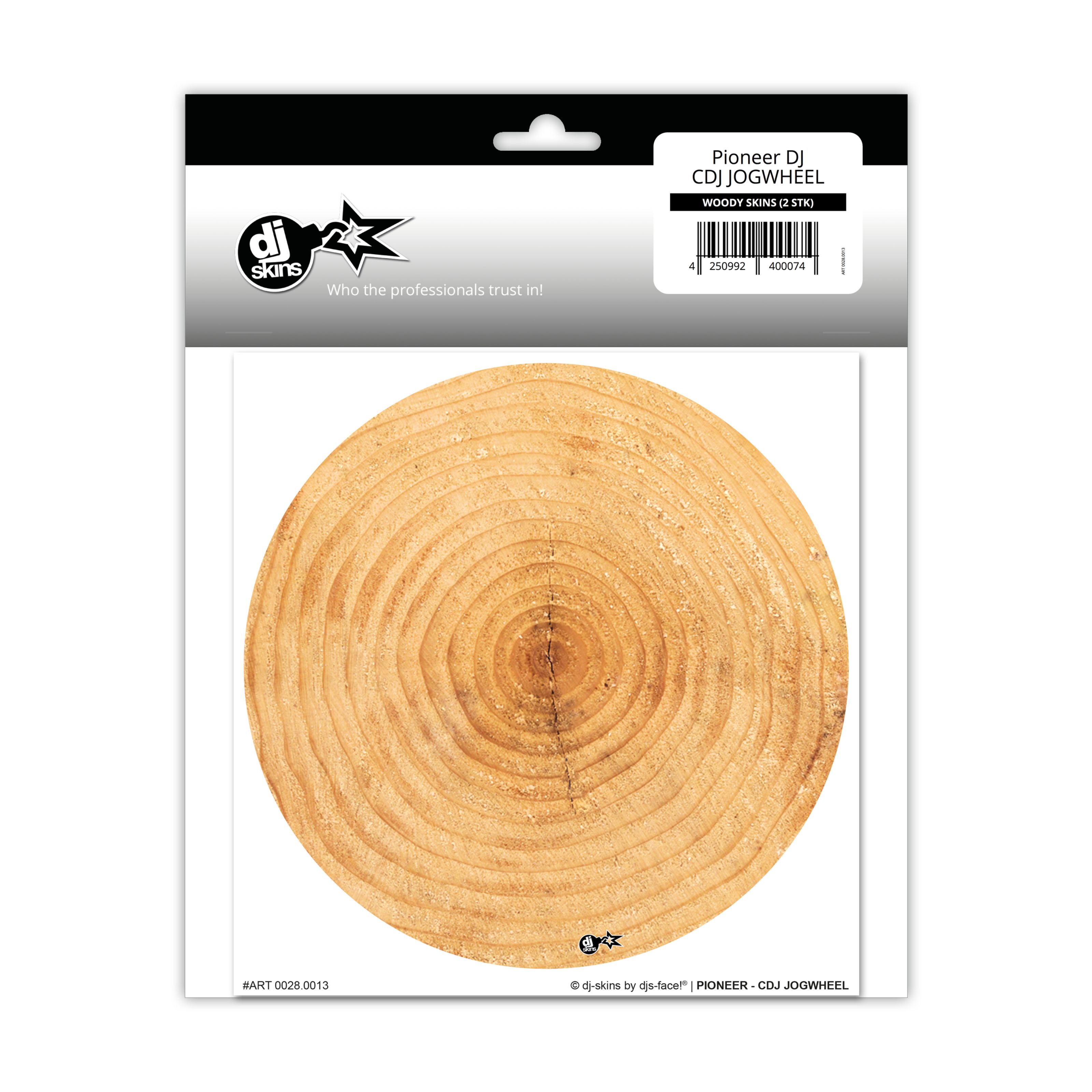 dj-skins Pioneer CDJ Jogwheel Skins Woody (Pair) DJ Skin  Braun