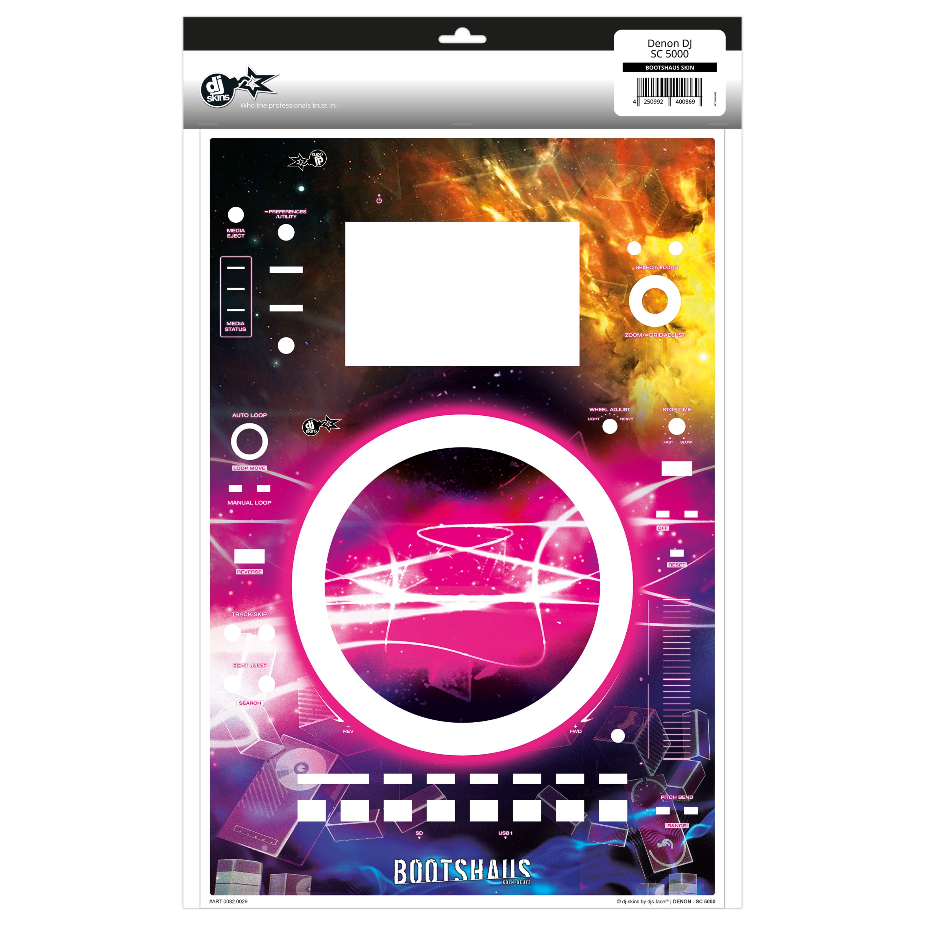 dj-skins Denon SC5000 Prime Skin Bootshaus DJ Skin Multicolour