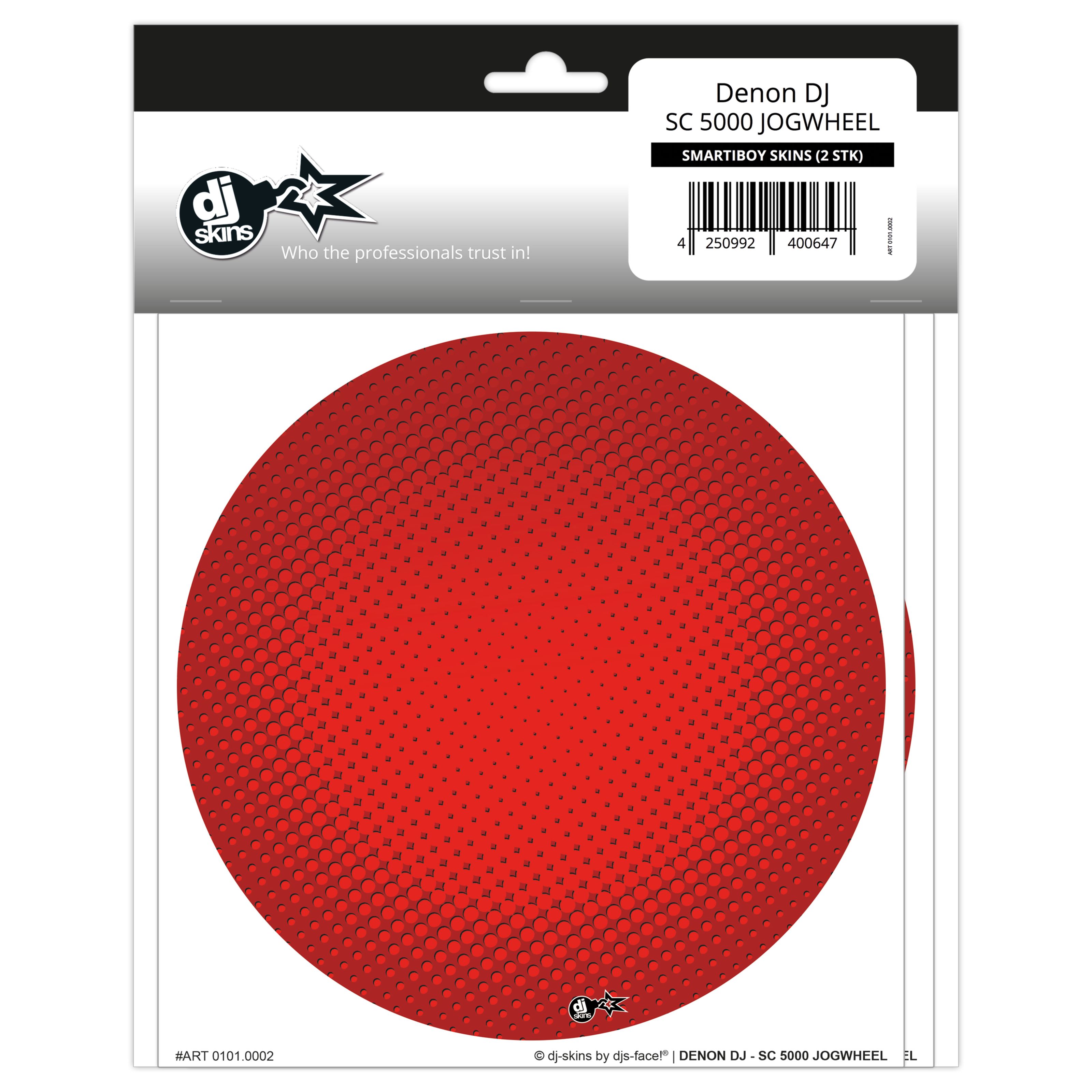 dj-skins Denon SC5000 Jogwheel Skin Smartiboy (Pair) DJ Skin Rot