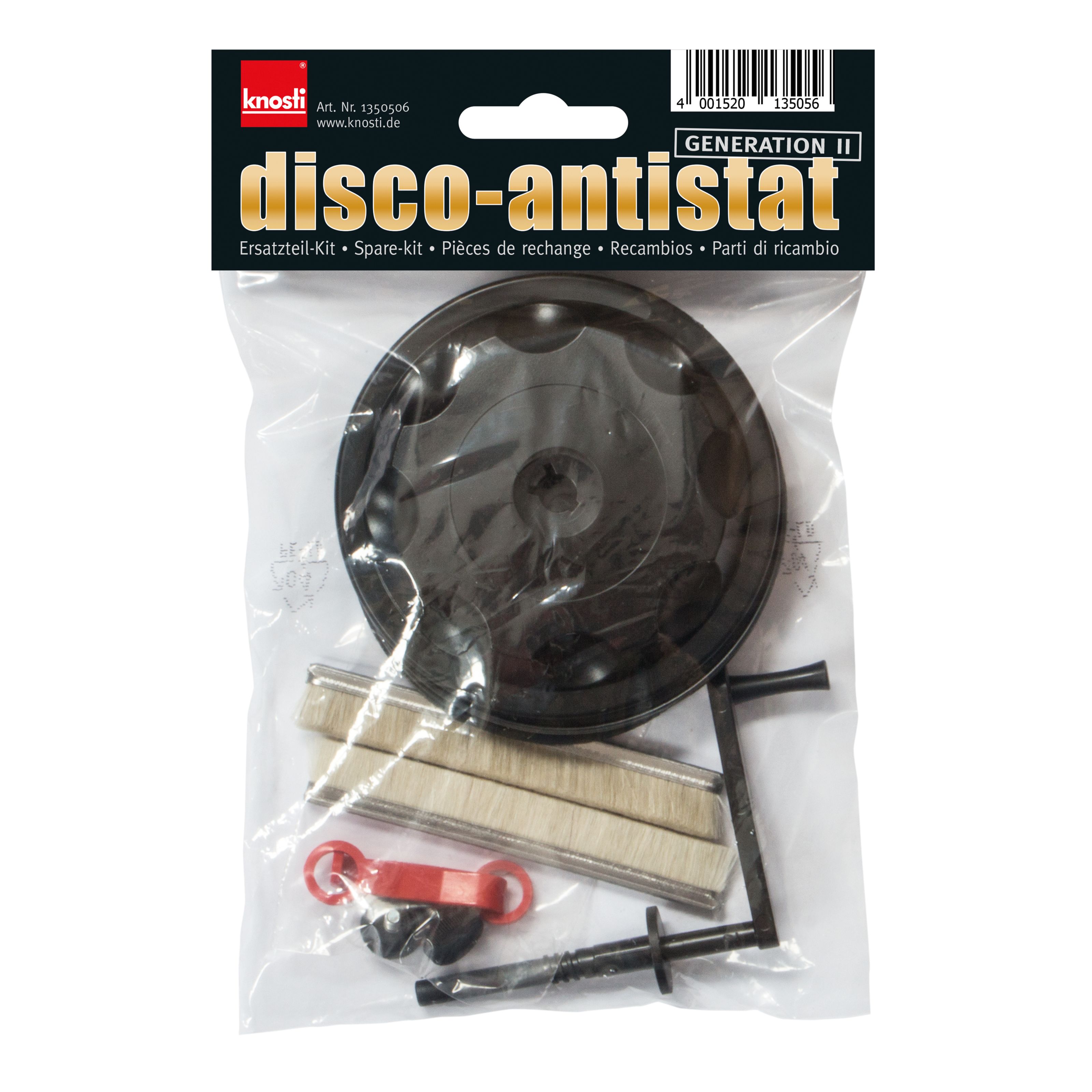 Knosti Disco-Antistat Generation II Plus Ersatzteilpaket Plattenspieler Zubehör