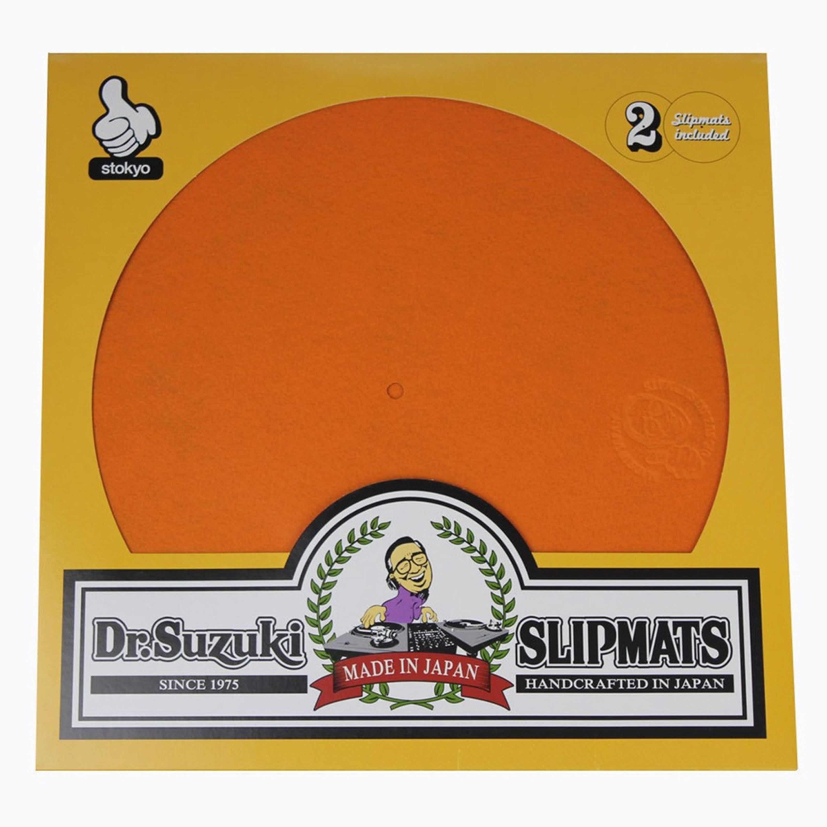 Dr. Suzuki 12' Mix Edition Slipmats orange (paar) Slipmat für Plattenspieler  Orange
