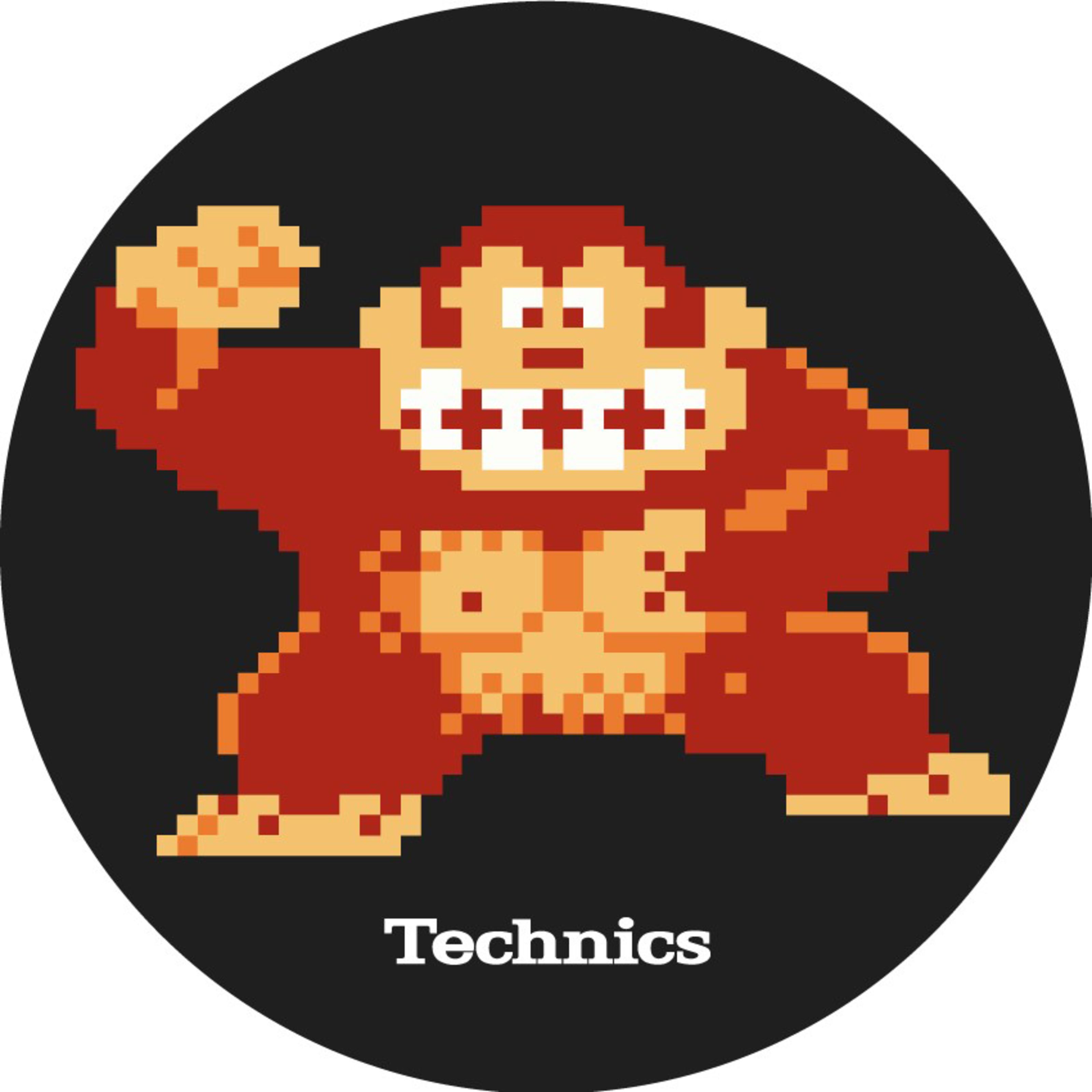 Magma Technics Slipmat Donkey Kong Slipmat für Plattenspieler  Schwarz