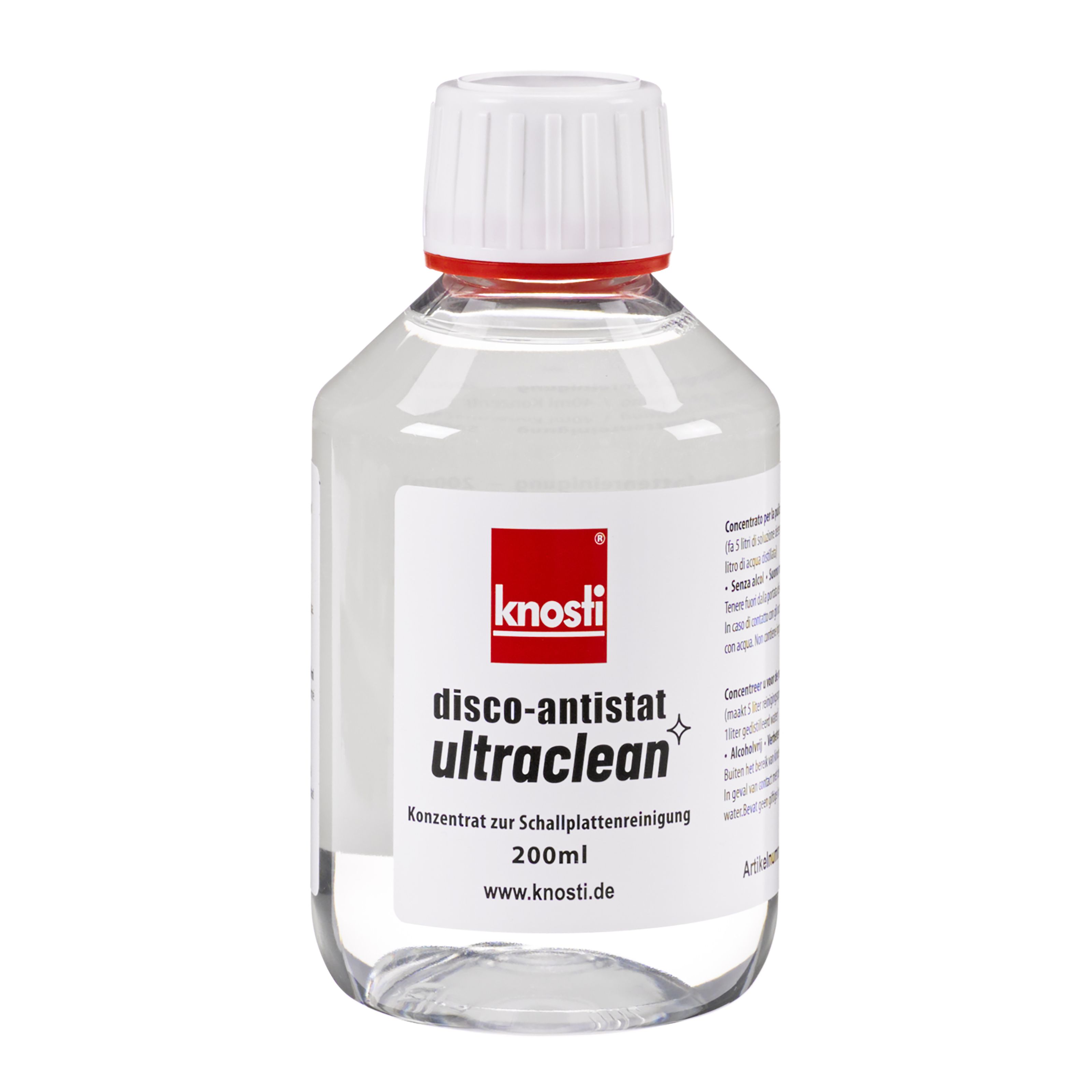 Knosti Disco-Antistat Ultraclean Konzentrat f. Plattenwäsche (200ml) Plattenspieler Zubehör