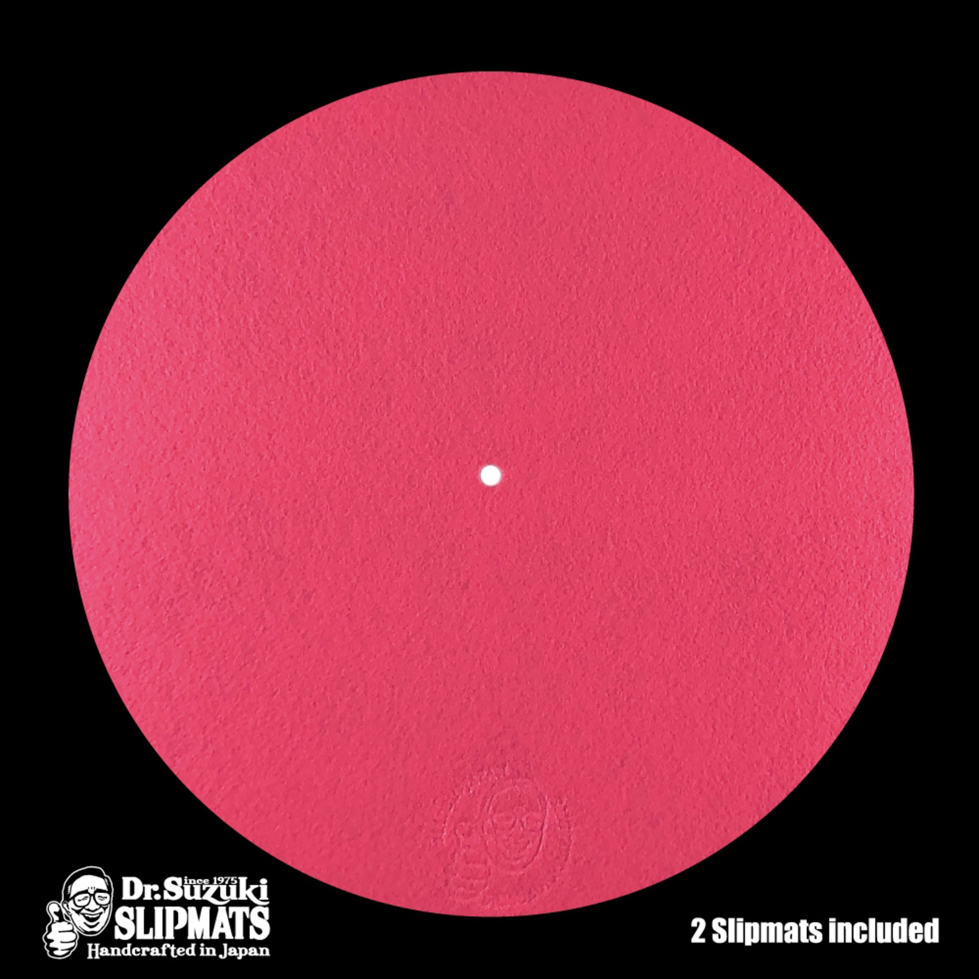 Dr. Suzuki 12' Slipmats Mix-Edition - Magenta (paar) Slipmat für Plattenspieler Pink