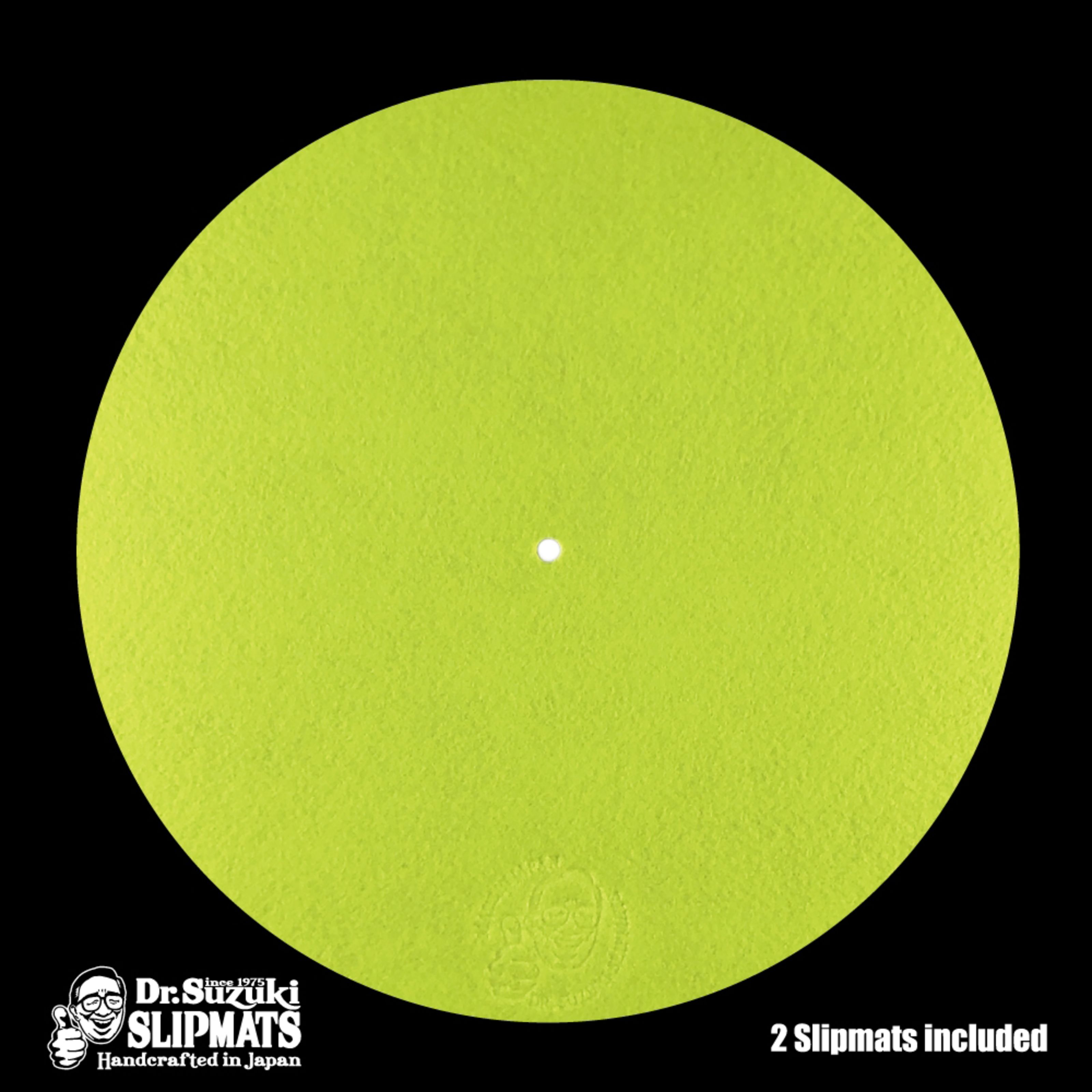 Dr. Suzuki 12' Slipmats Mix-Edition - Gelb (paar) Slipmat für Plattenspieler Gelb