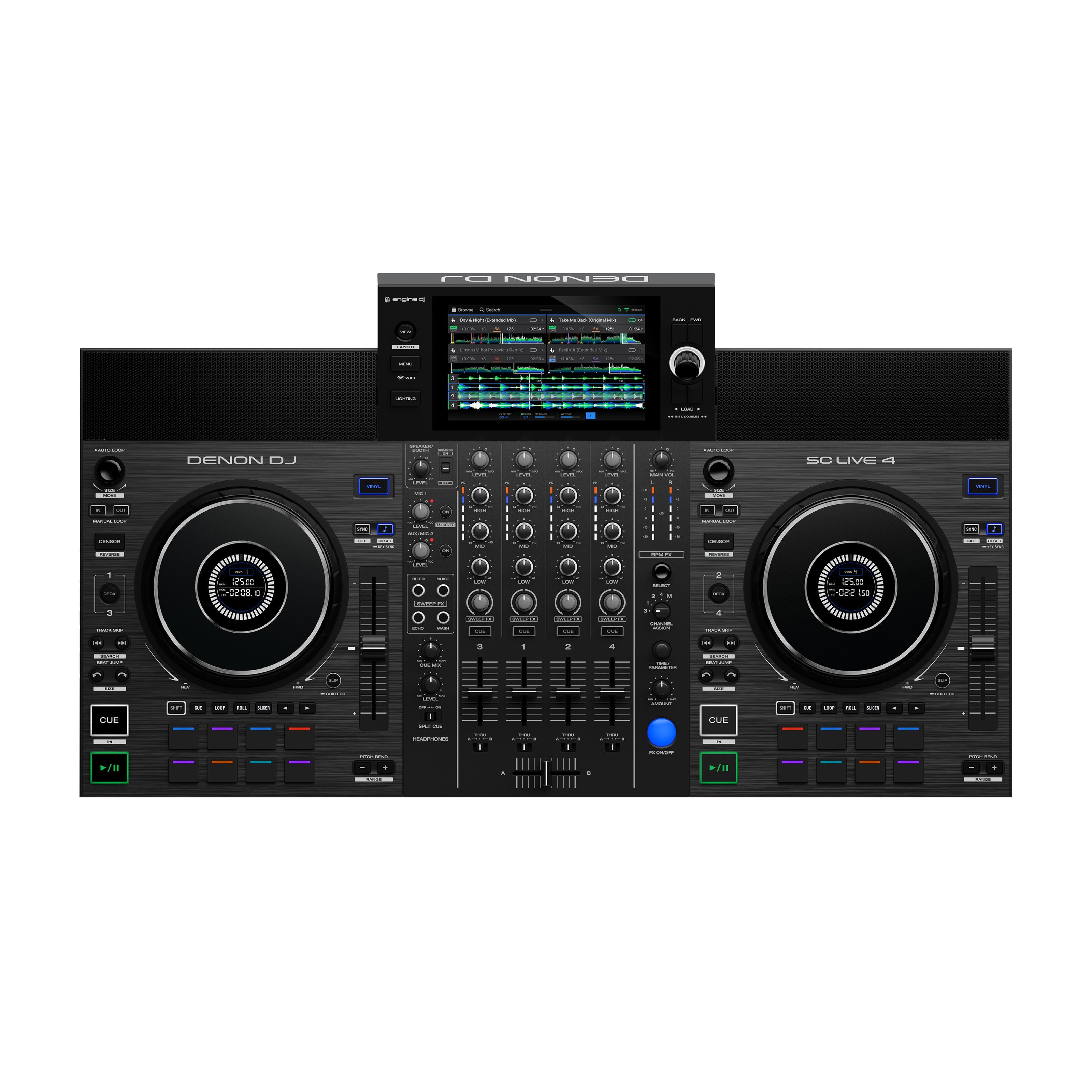 Denon DJ SC LIVE 4 DJ-Mixing-Station Schwarz