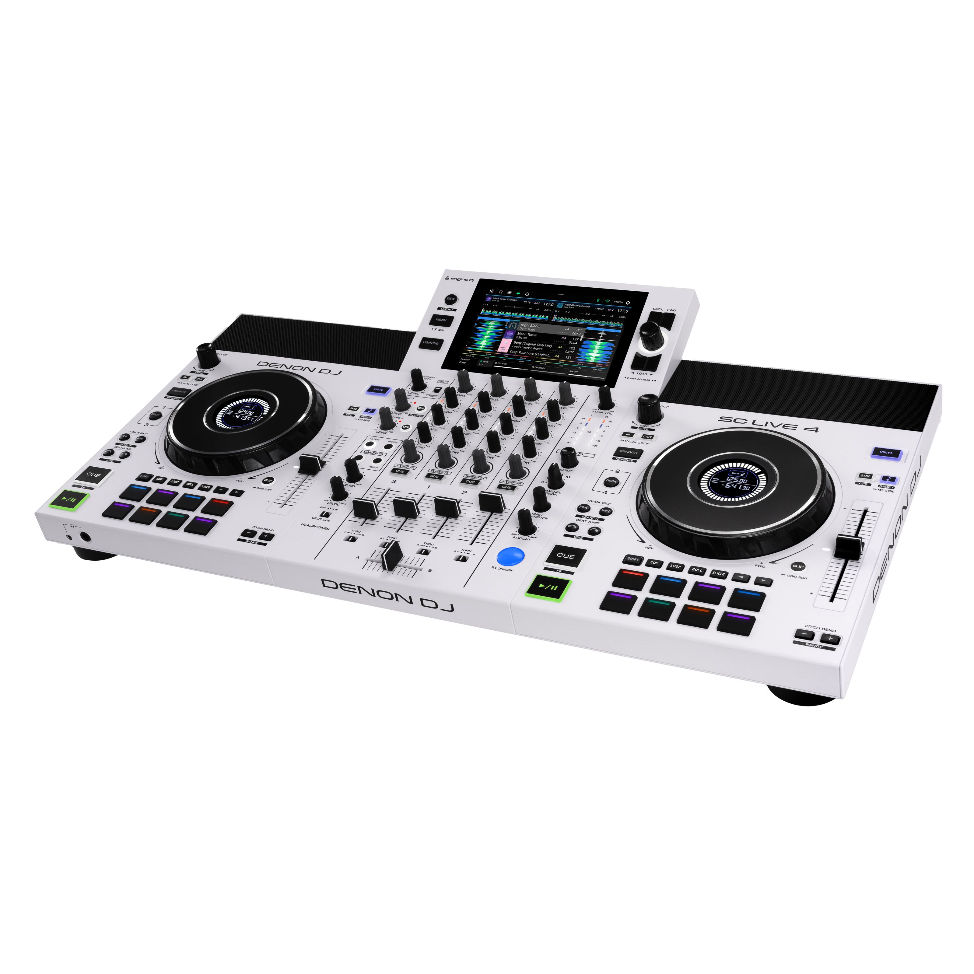 Denon DJ SC LIVE 4 White DJ-Mixing-Station Weiß