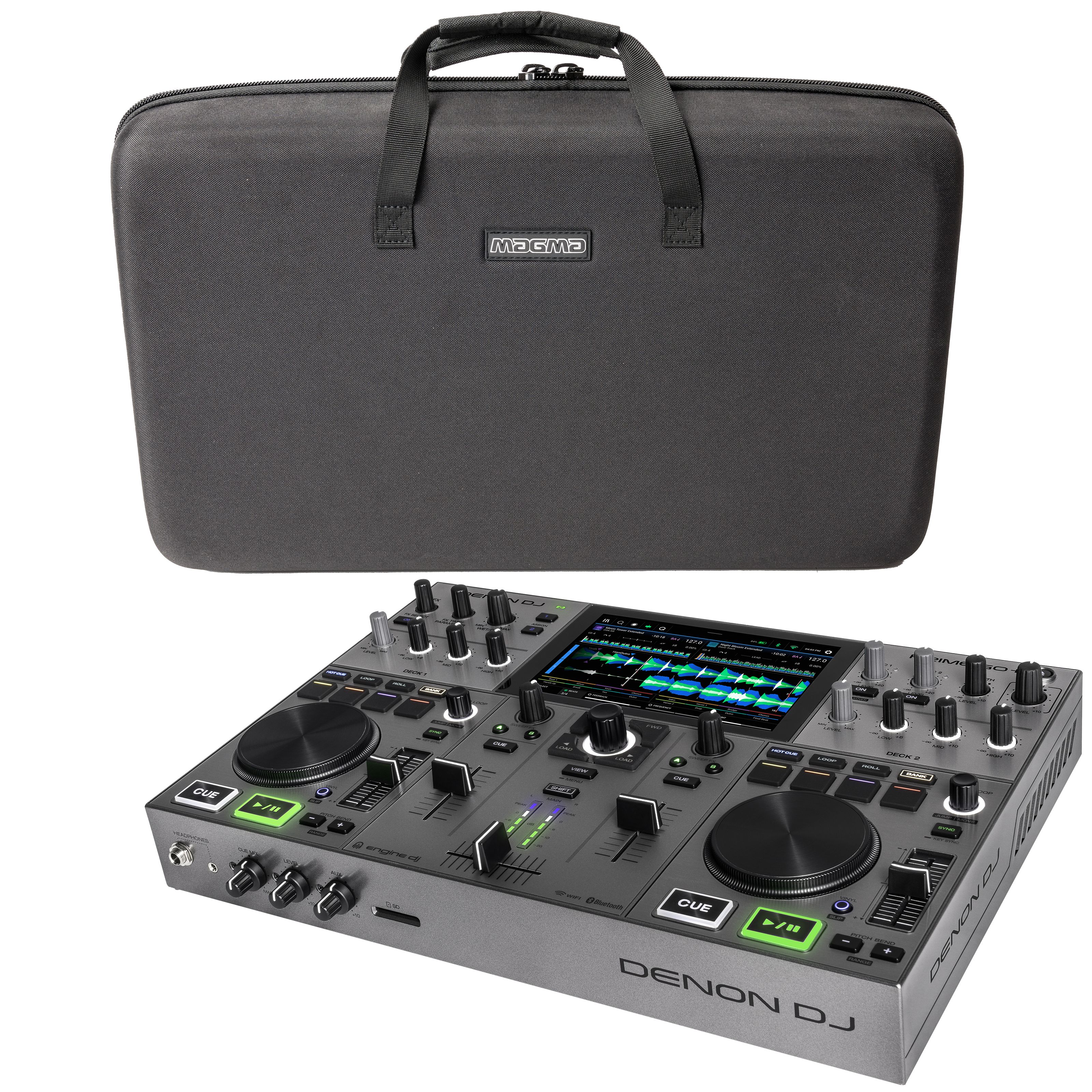 Denon DJ PRIME GO+ + Case DJ-Mixing-Station