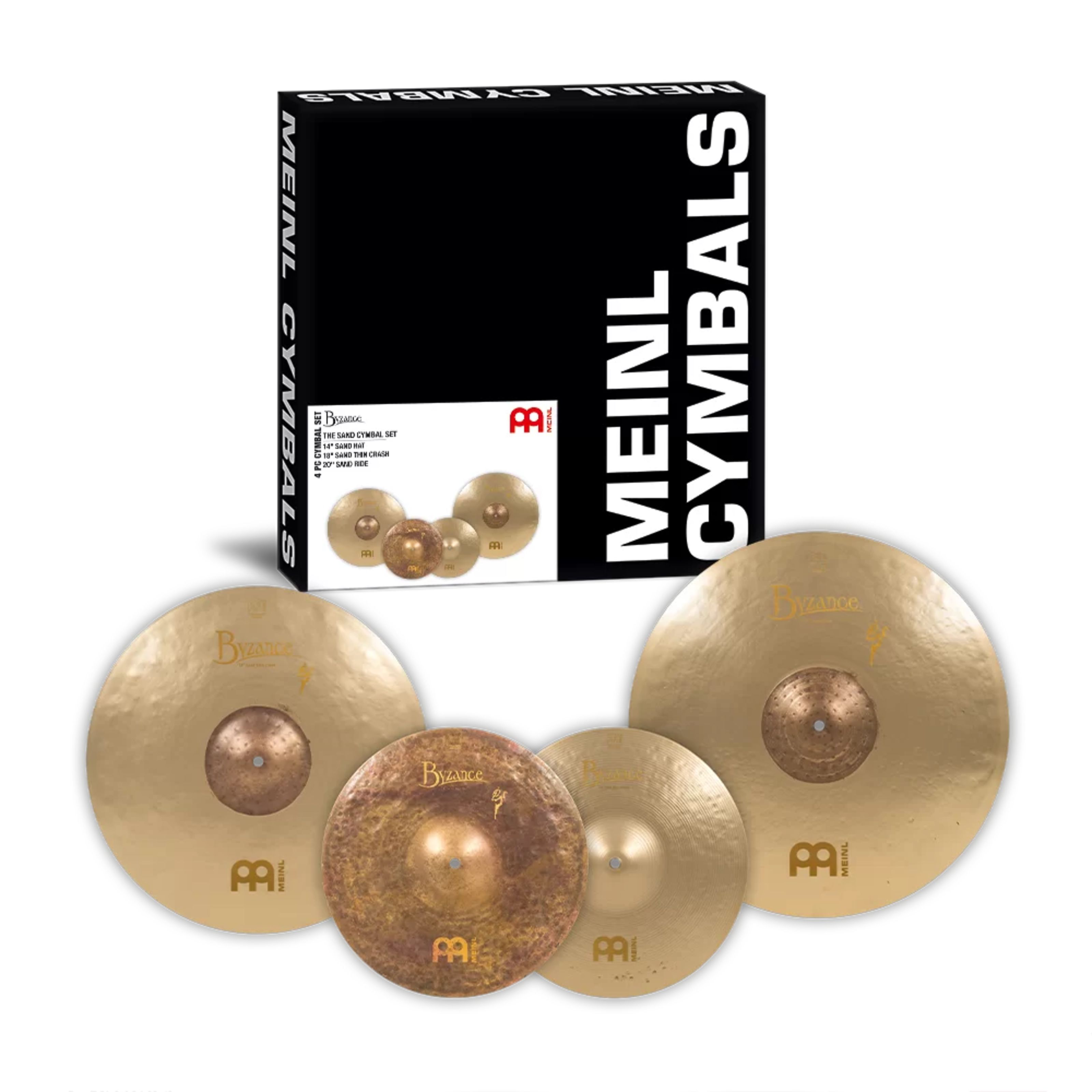 Meinl Byzance Benny Greb Cymbal Set, BV-141820SA, Sand Set, Vintage Becken Set