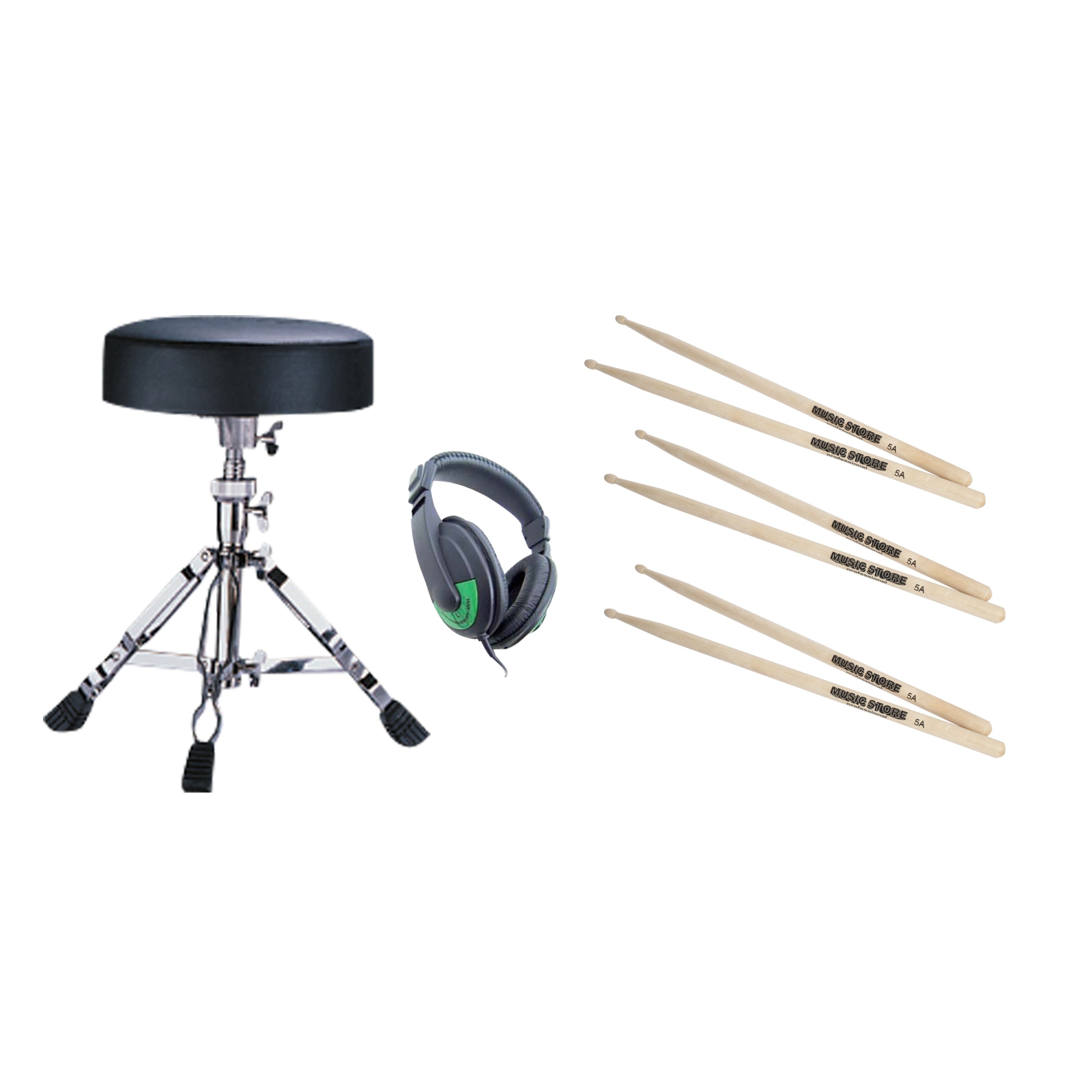 MUSIC STORE E-Drum Zubehör Pack 1 Zubehör für Drums