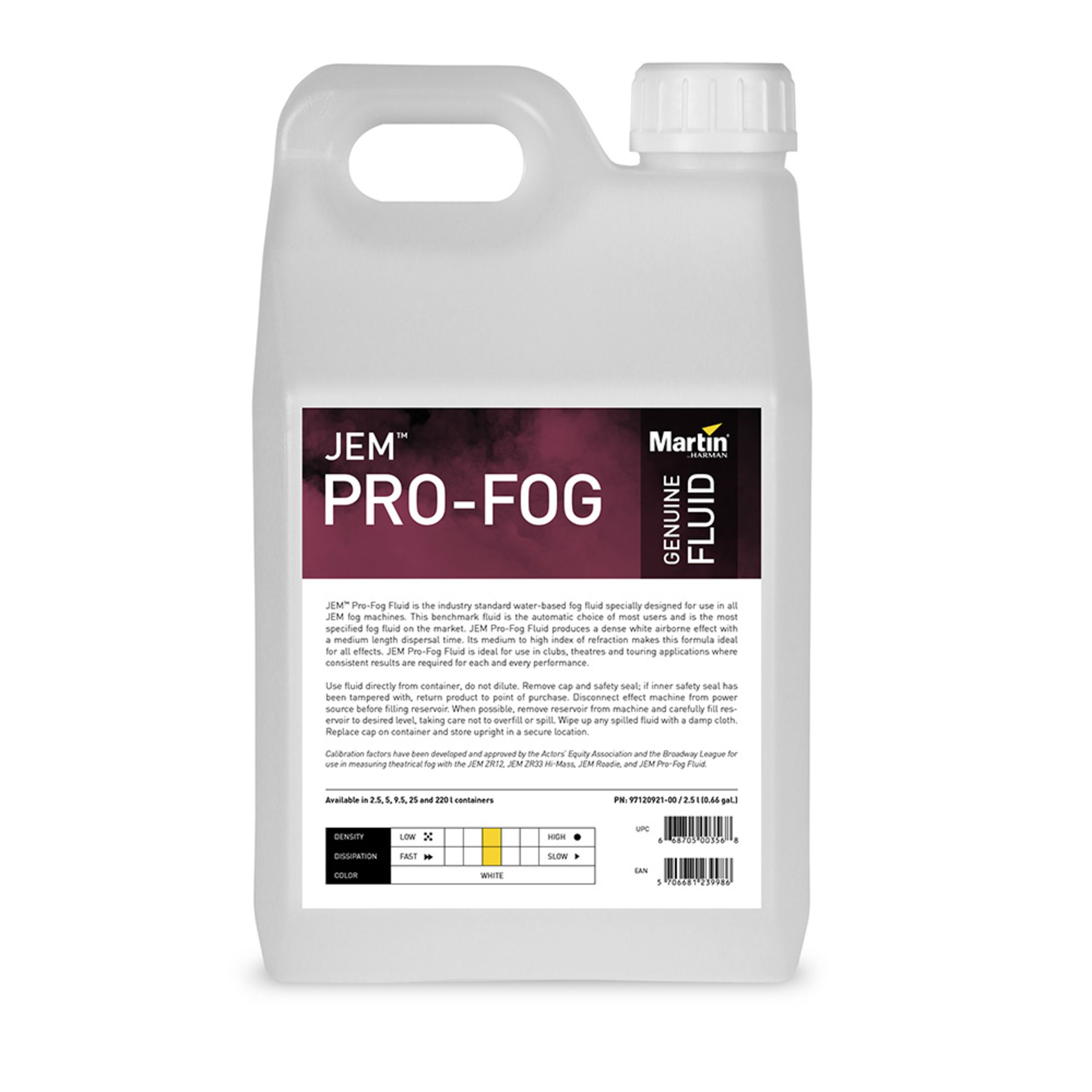 Martin Harman JEM Pro-Fog Fluid 5l Nebelfluid
