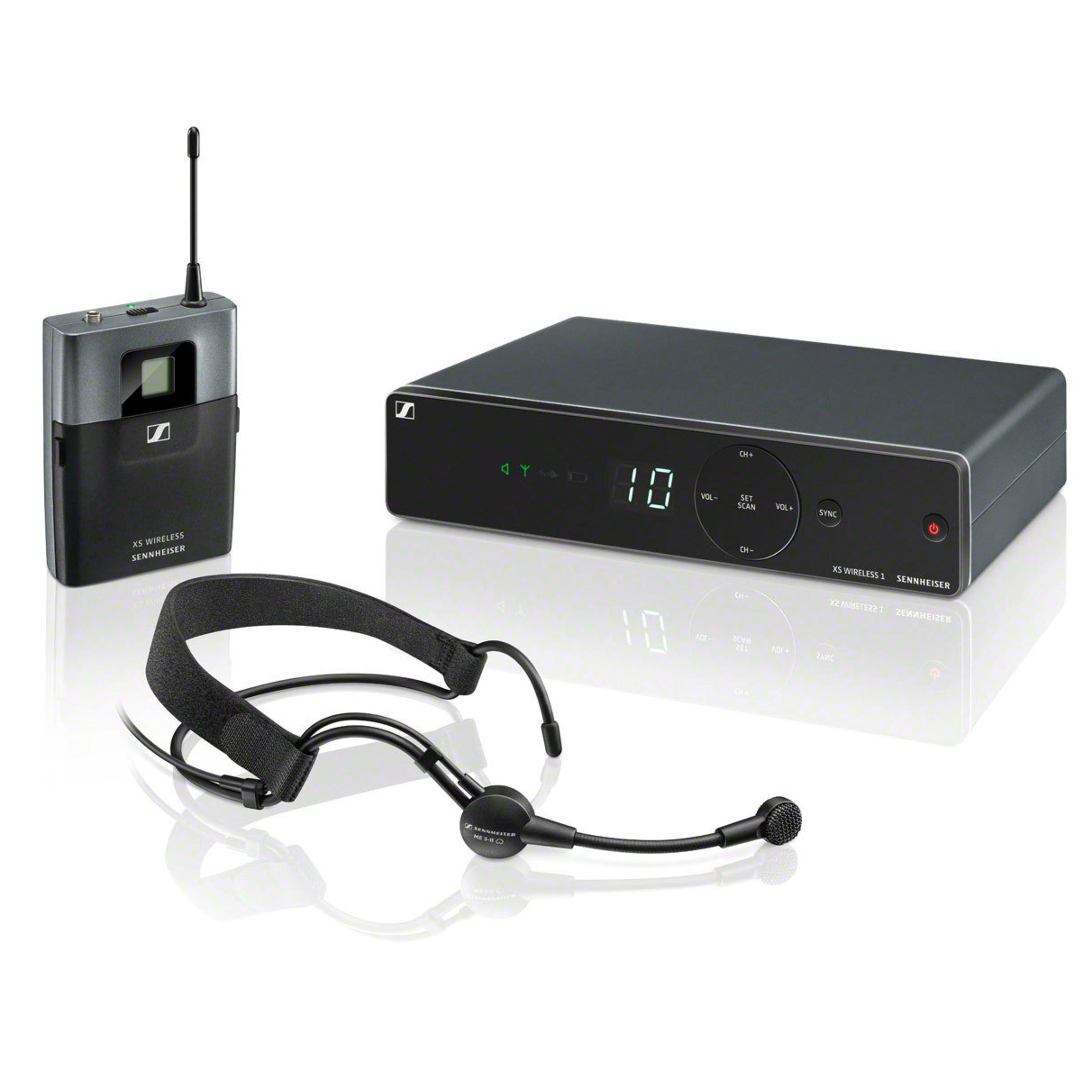 Sennheiser XSW 1-ME3-A Headset Set Drahtlose Sendeanlage mit Headset