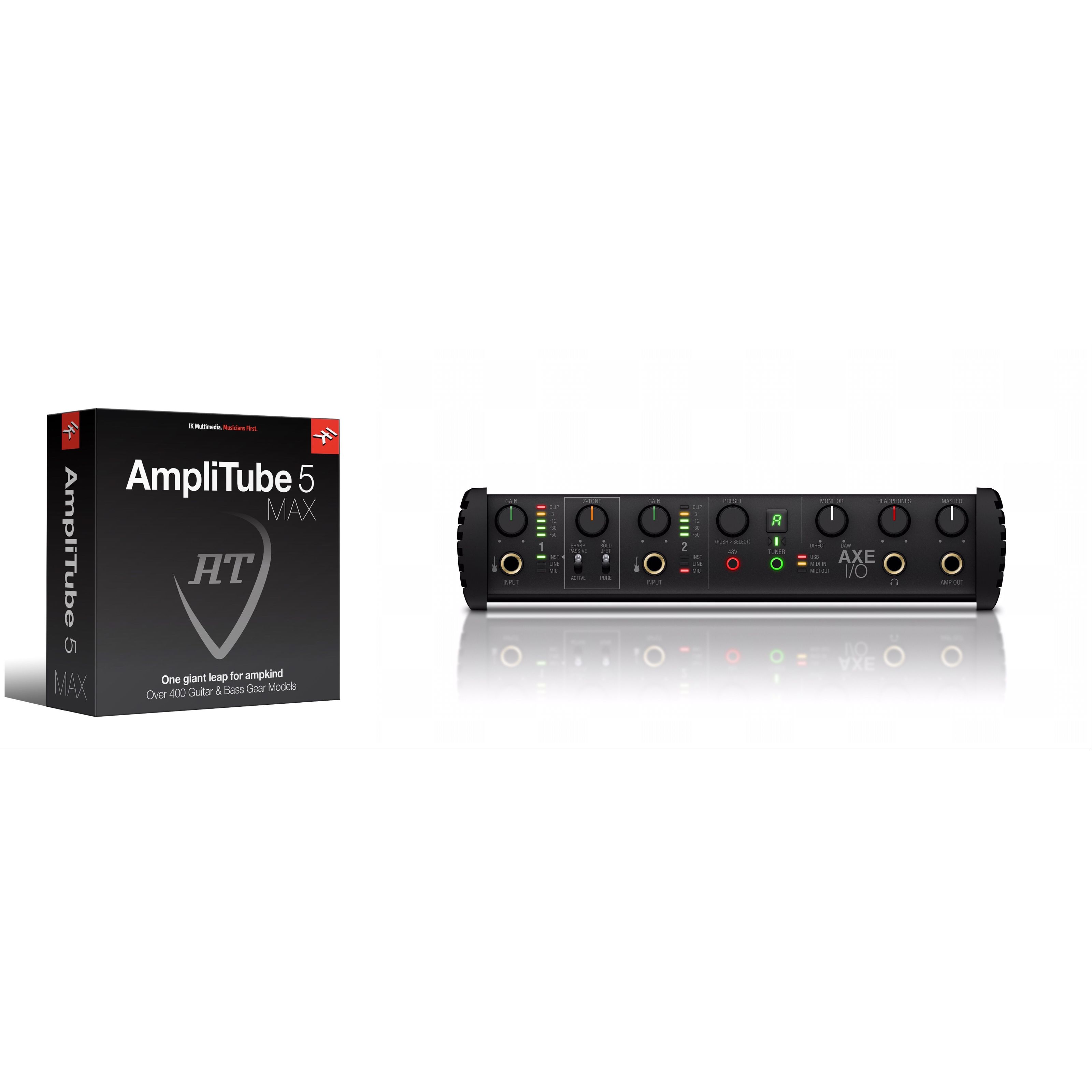IK Multimedia AXE I/O  + AmpliTube 5 Max USB Interface