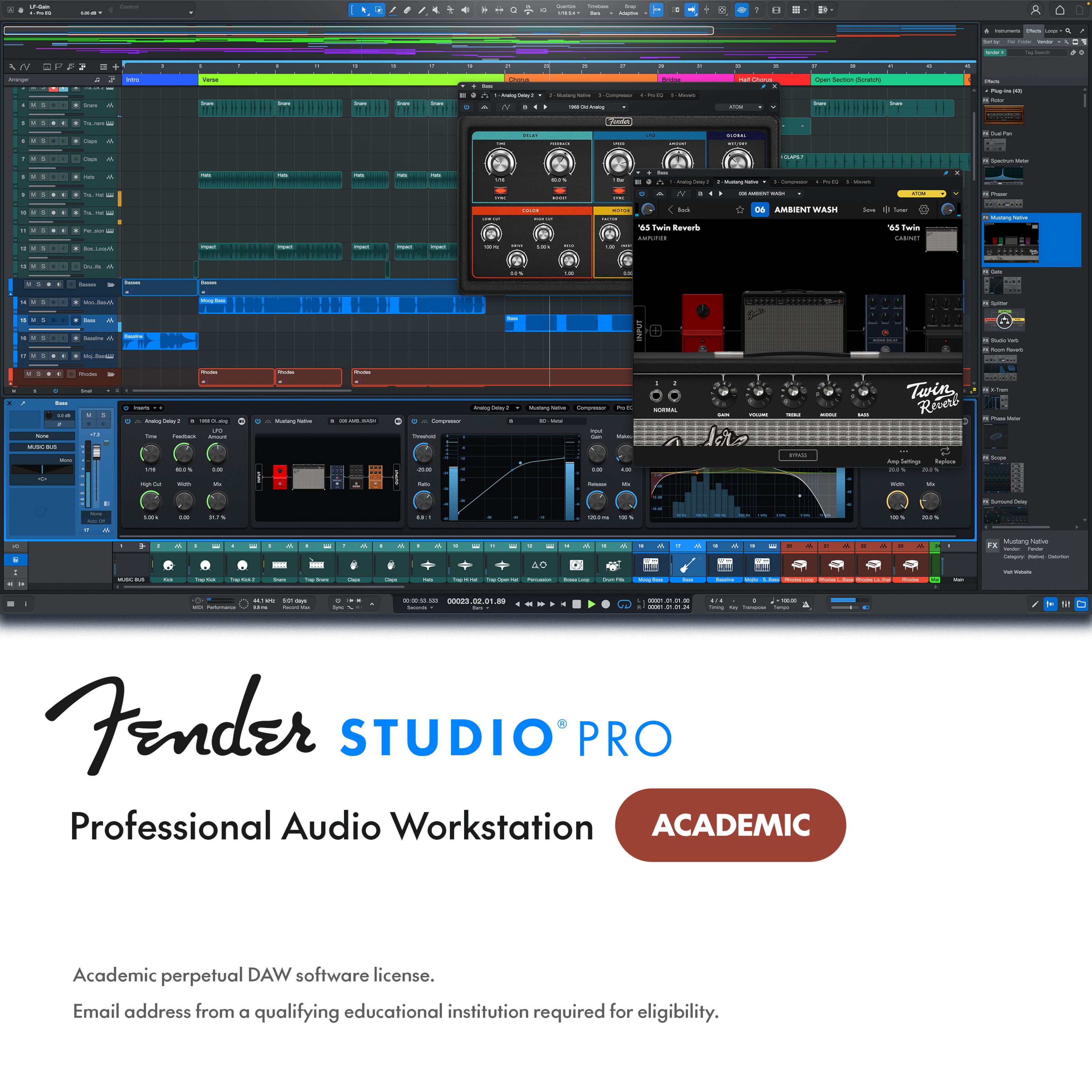 Fender Studio Studio Pro 8 Student Sequencer Software