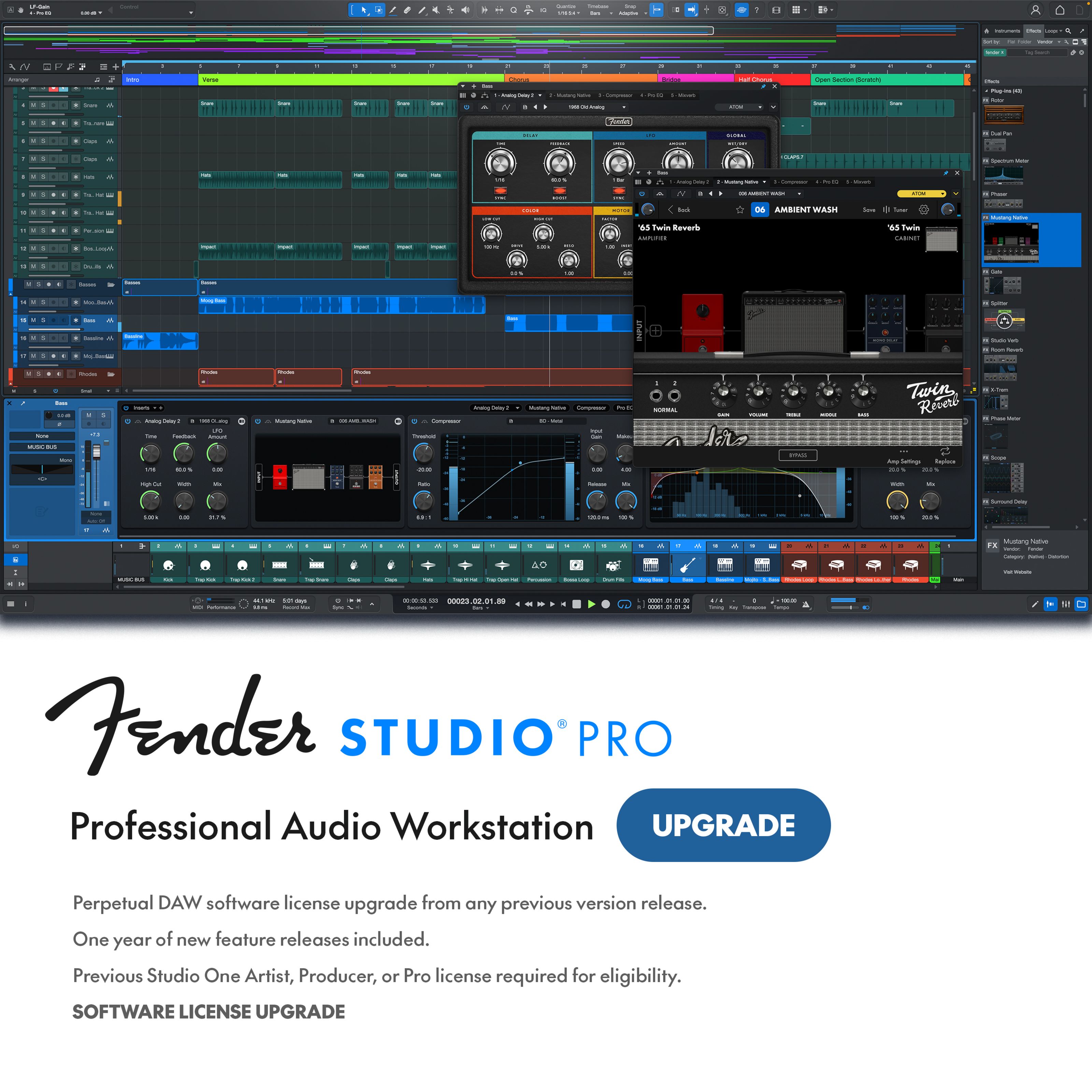Fender Studio Studio Pro 8 Upgrade Sequencer Software