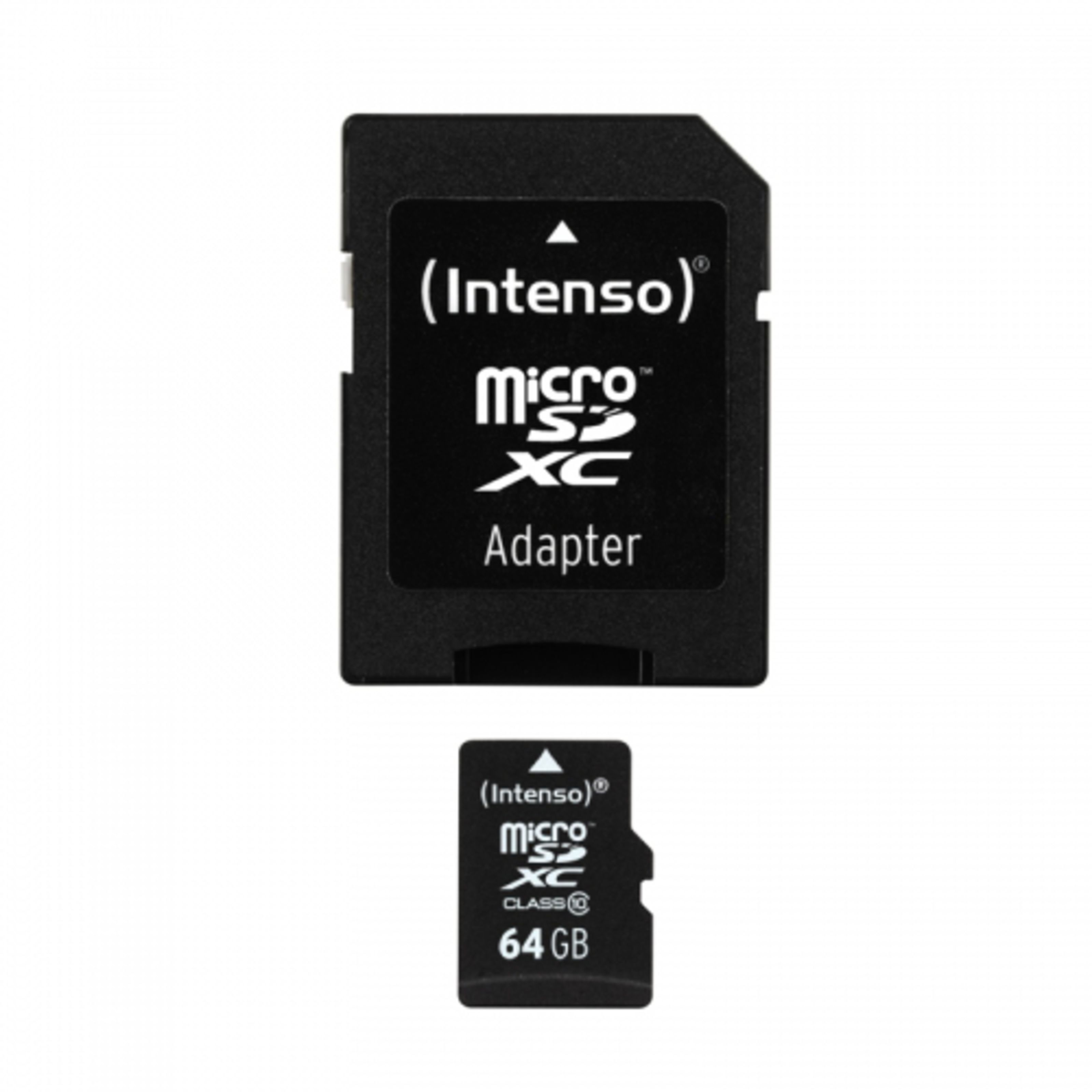 Intenso 64GB Micro SDHC Card CL10 mit Adapter/ für Card Recorder Speicherkarte