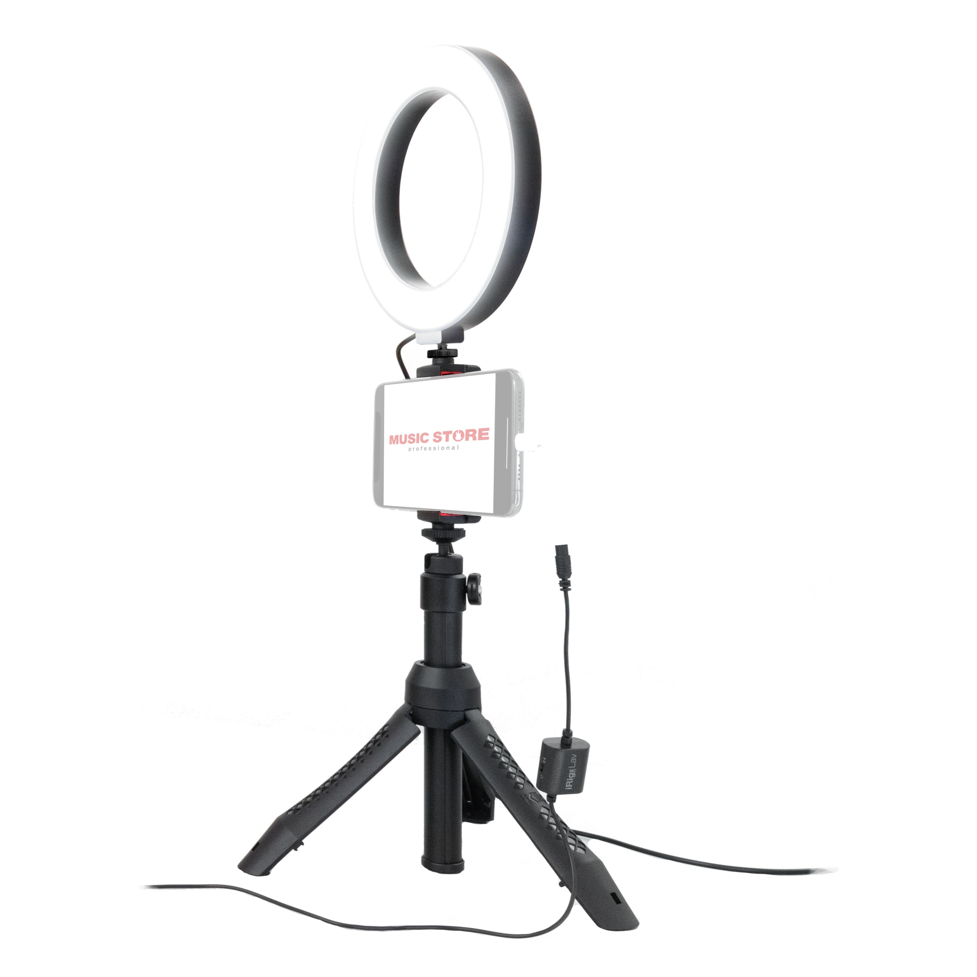 IK Multimedia iRig Video Creator Bundle Ansteckmikrofon 3,5mm Klinke Schwarz