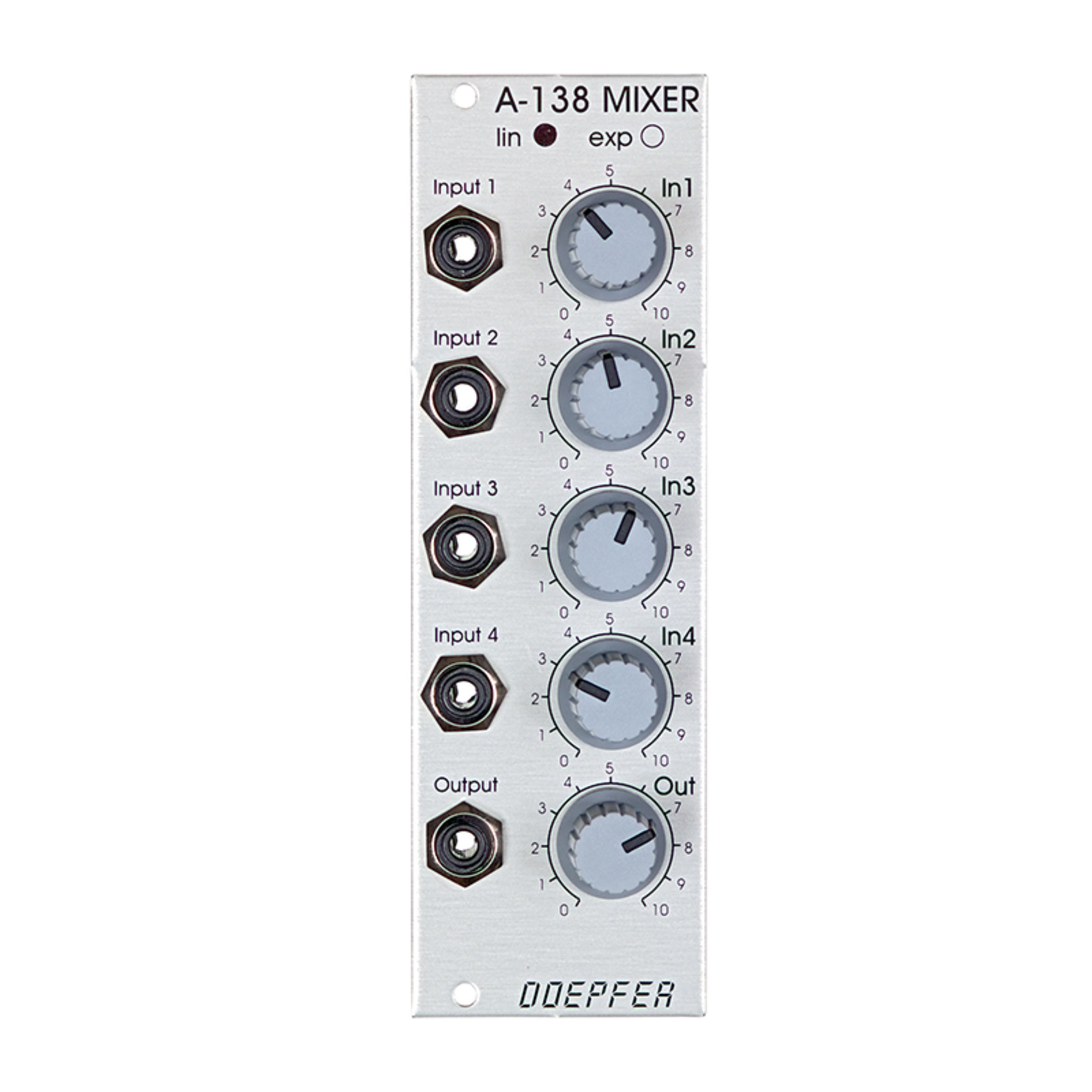 Doepfer A-138B Mixer logarithmisch Mixer Modular Synthesizer