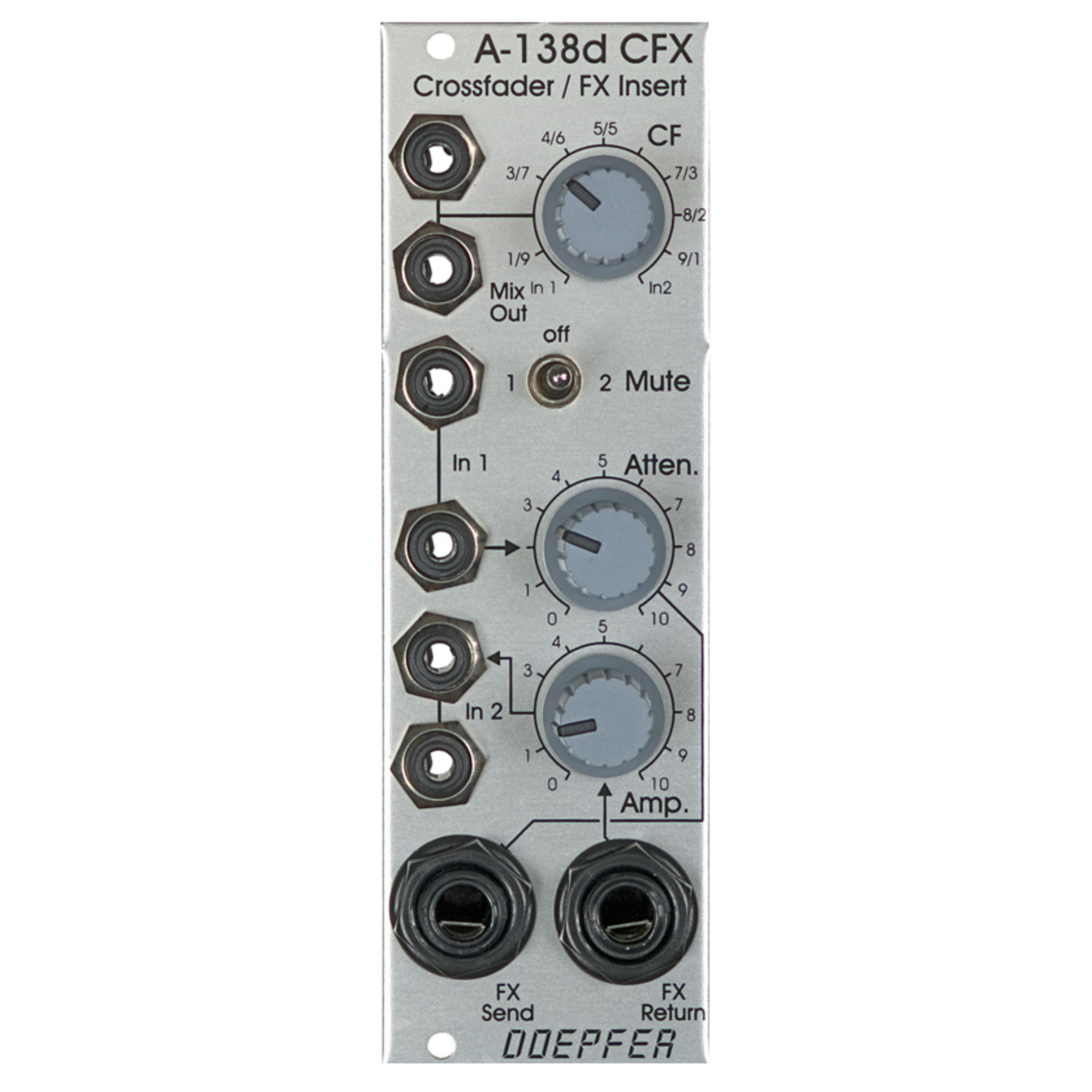 Doepfer A-138D Crossfader / FX Insert Mixer Modular Synthesizer