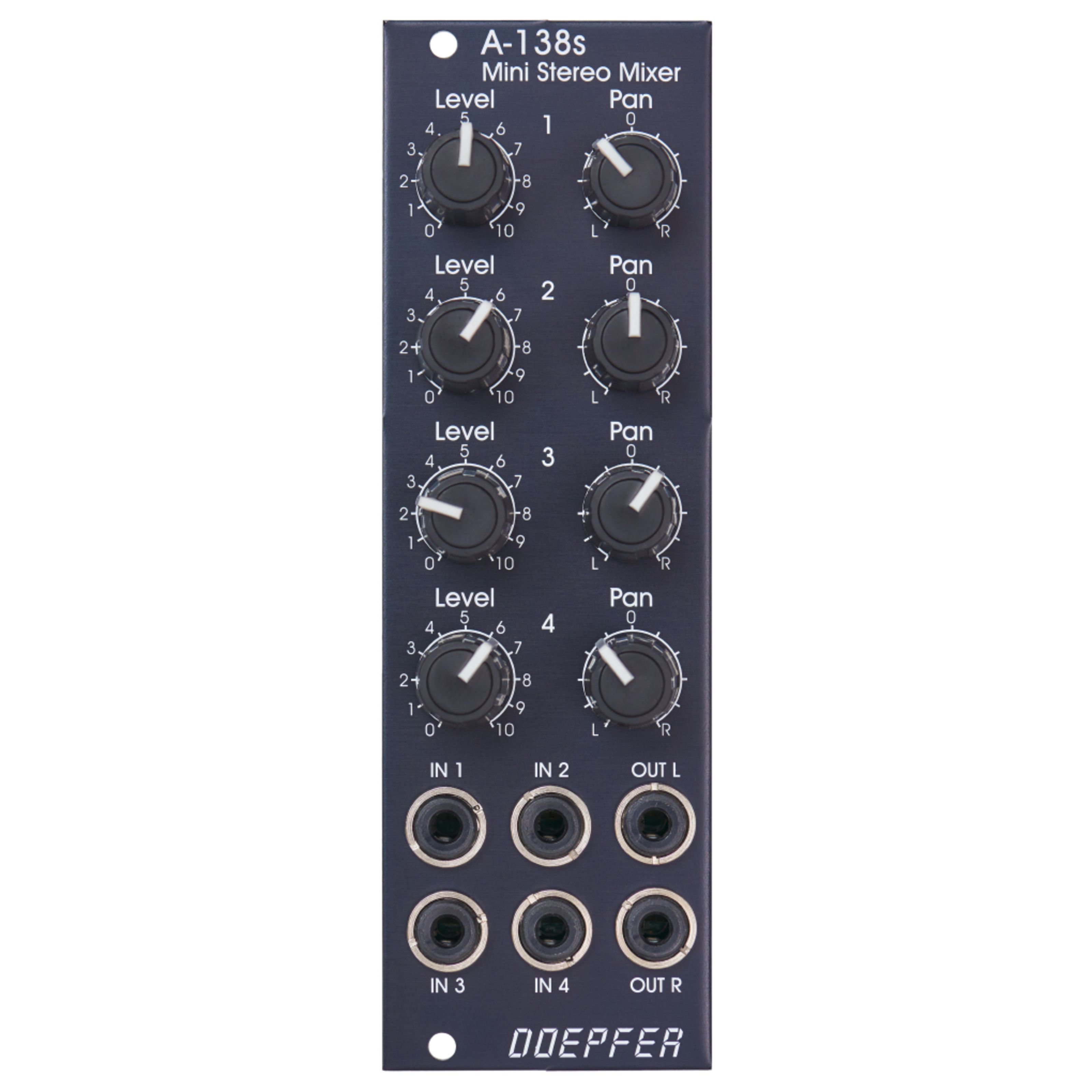 Doepfer A-138SV Mini Stereo Mixer Vintage Edition Mixer Modular Synthesizer