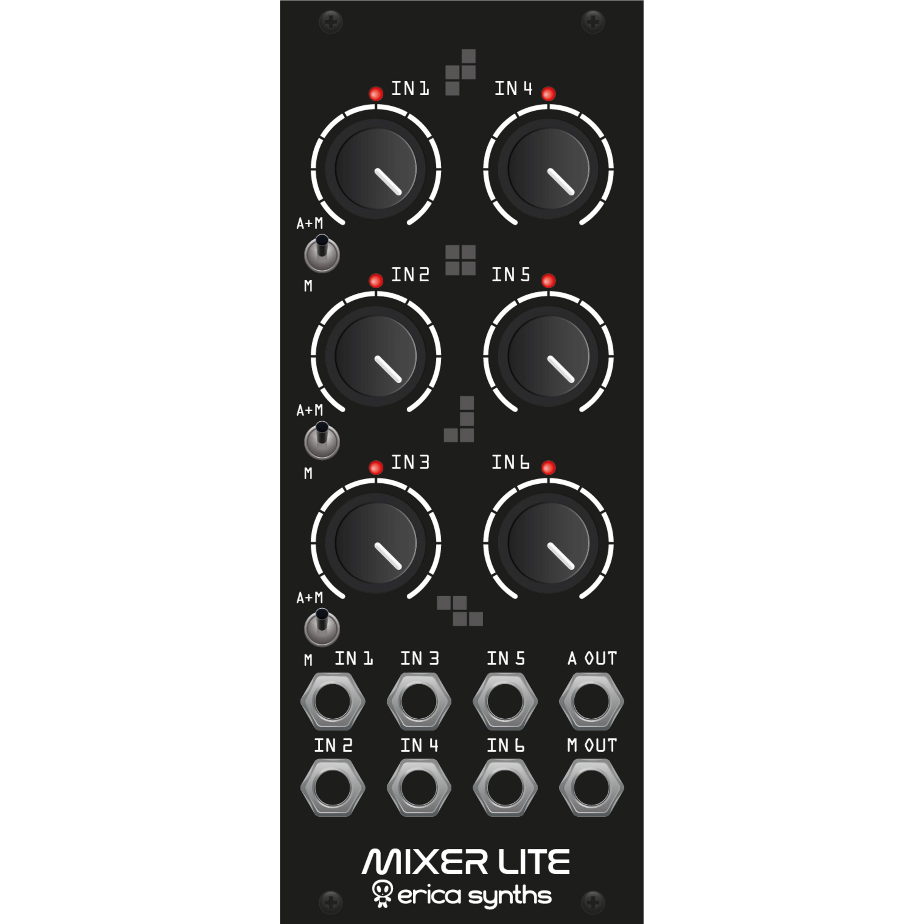 Erica Synths Drum Mixer Lite Mixer Modular Synthesizer