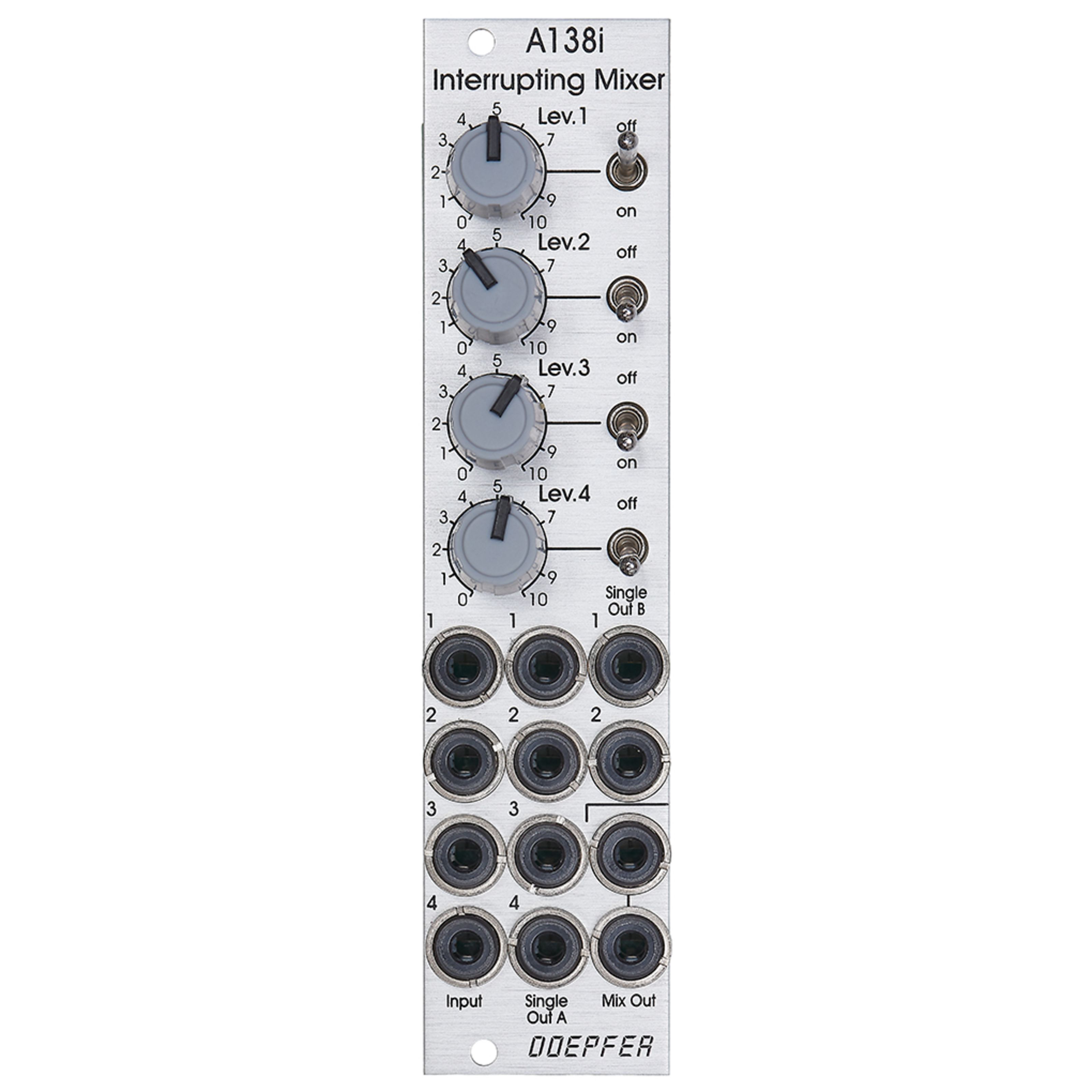 Doepfer A-138i Interrupting Mixer Mixer Modular Synthesizer
