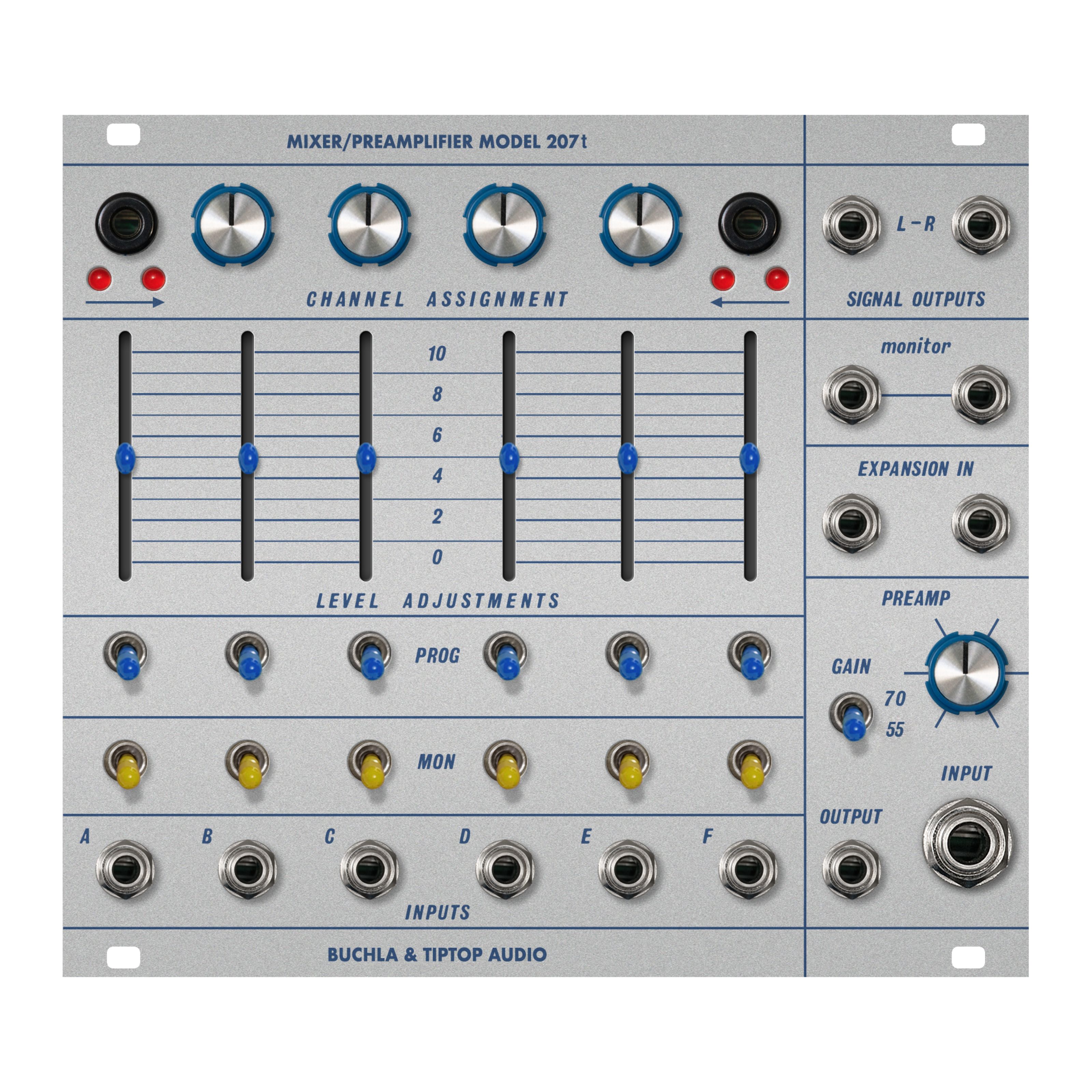 Tiptop Audio Model 207t Mixer / Preamp Mixer Modular Synthesizer