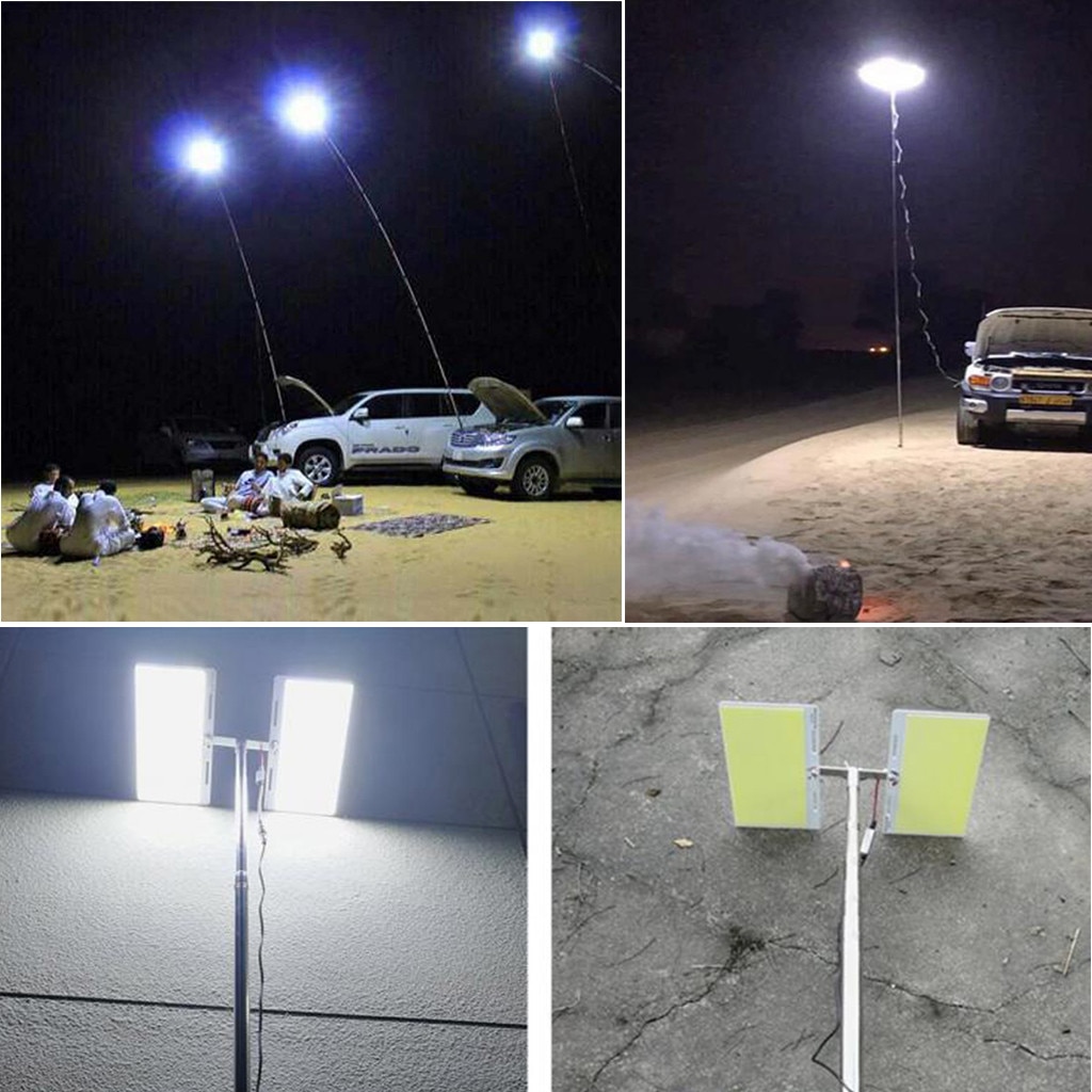 40 # teleskop Kolben Stange LED Angeln draussen Camping Laterne Licht Mit Fernbedienung LED Angelrute Außen Licht