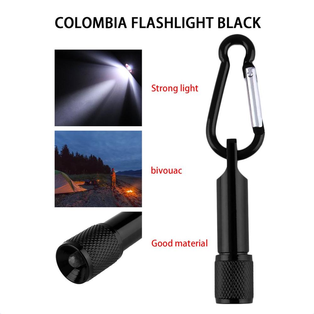 Tragbare Mini Flashilight Super Helle Keychain Haken Lampe Licht Tasche Camping Taschenlampe Aluminium Keychain Taschenlampe