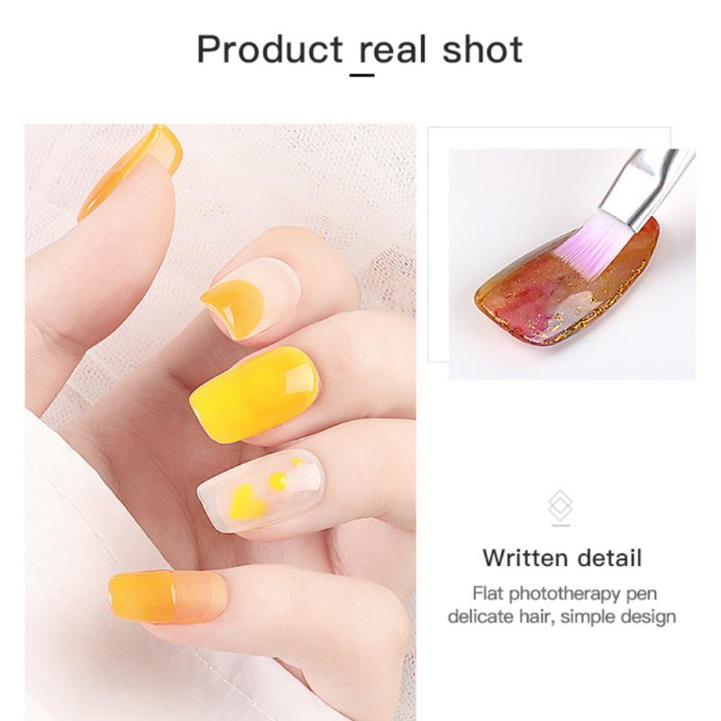 Nagel Kristall Stift Geschnitzt Gezackten Einzigen Zeichnung Stift Deilcate DIY Salon Ultra-dünne Manikübetreffend Nagel Pinsel einstellen