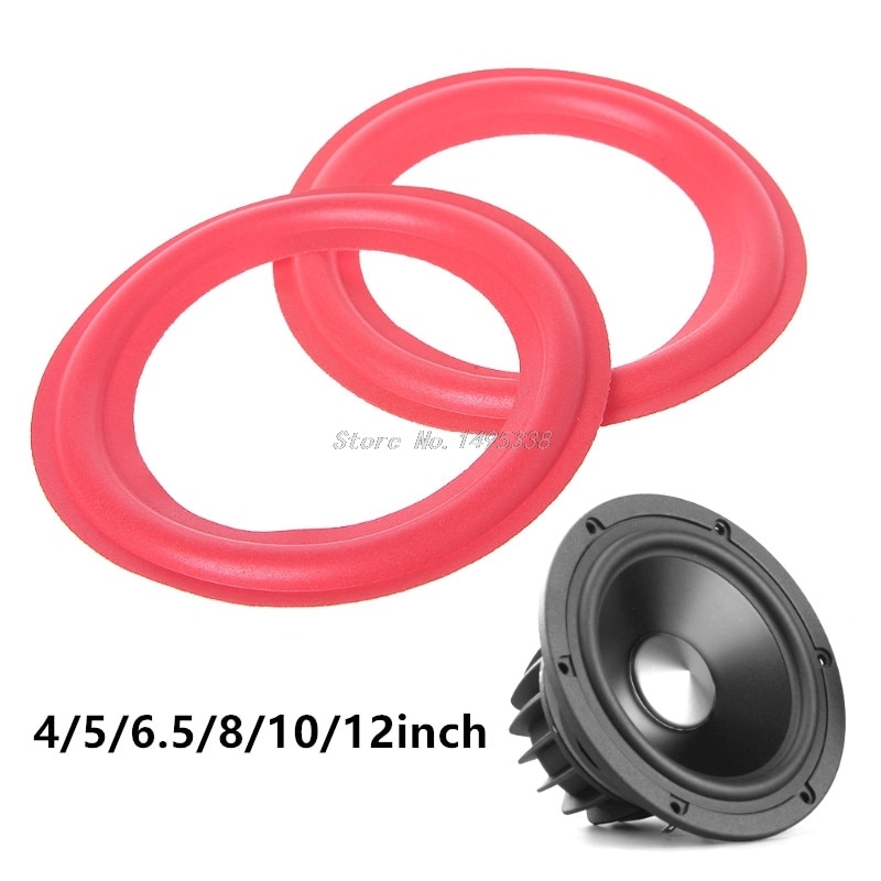 2Stck Lautsprecher umgeben Schaum Schützen Lautsprecher Reparatur Zubehör 4/5/6,5/8/10/12 zoll verrotten Farbe Whosale &