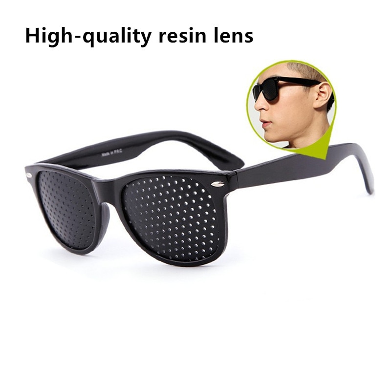 Radfahren Ausrügestochen Brillen Sonnenbrille Auge Ausbildung Glas Nadelloch Brille Camping unisex Brillen ÜSpund Ich bin Freien Sport SehvermöGen