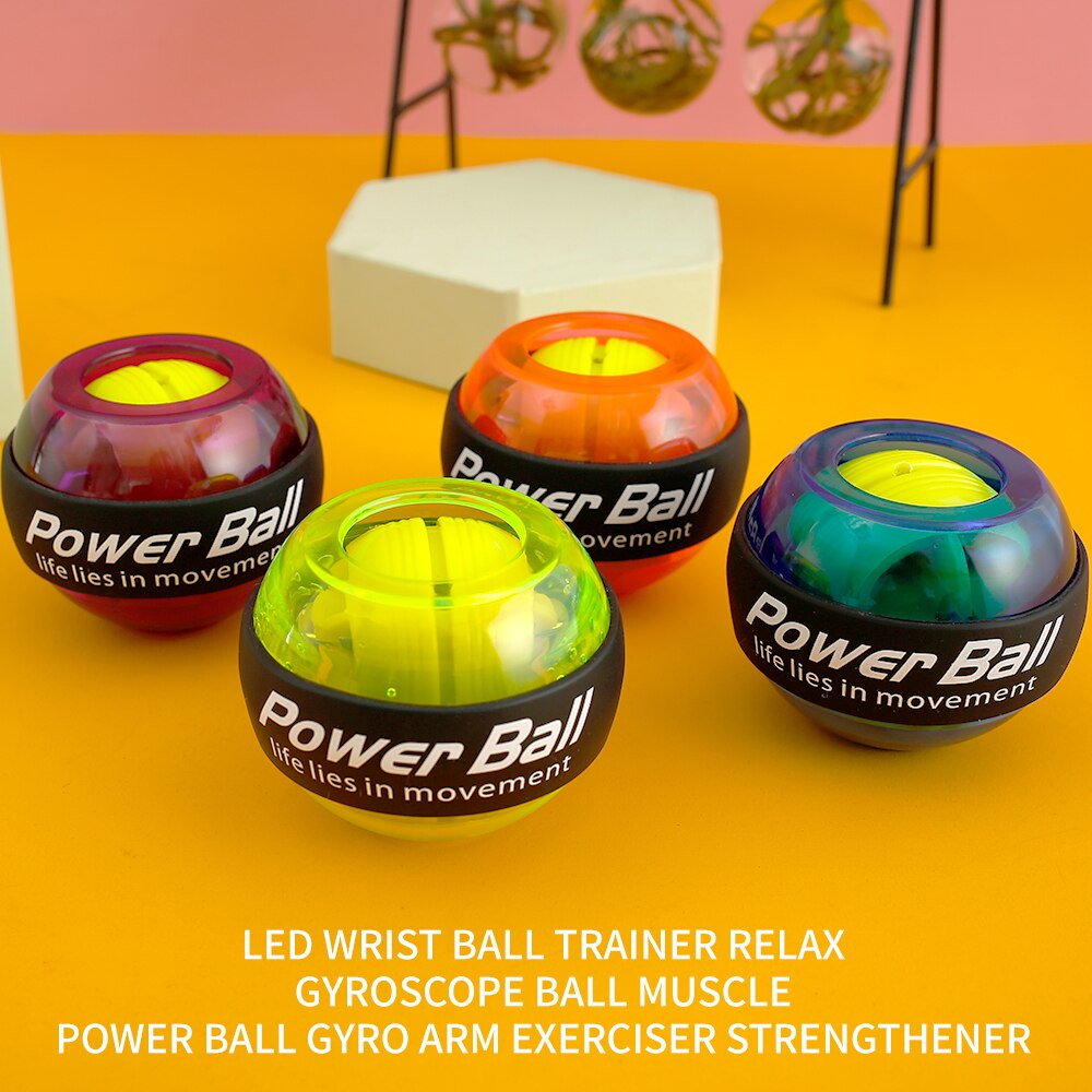 Handgelenk Ball Trainer LED Gyroskop Handgelenk-stärkungsmittel-Ball Kreisel Energie Ball Arm Trainer ÜSpund Maschine Fitnessstudio Energie Ball Fitness Ausrügestochen