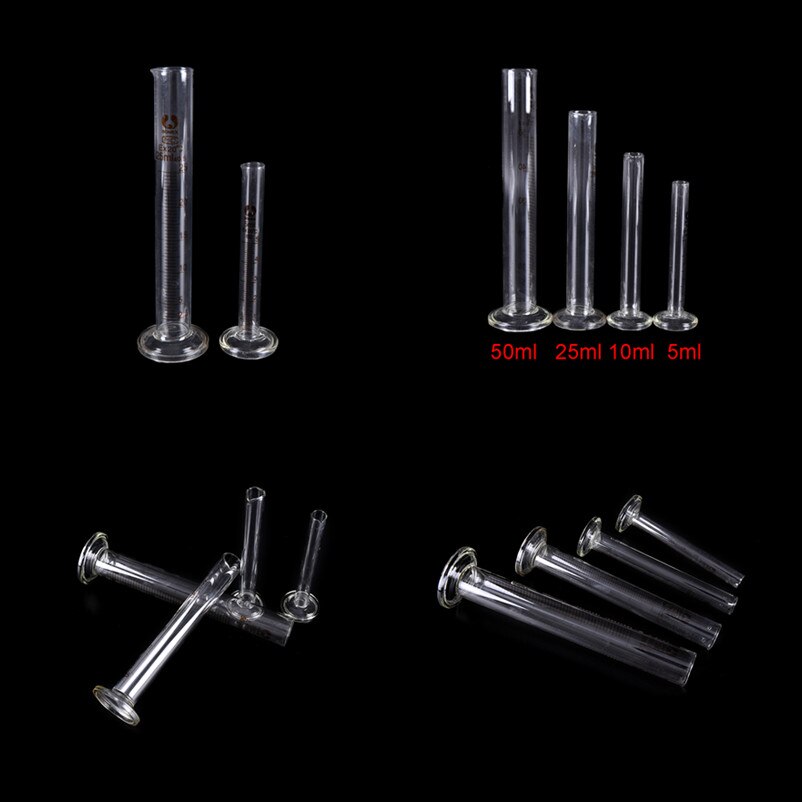 10ML Neue Absolvierte Glas Messung Zylinder Chemie Labor Messen Labor Zylinder