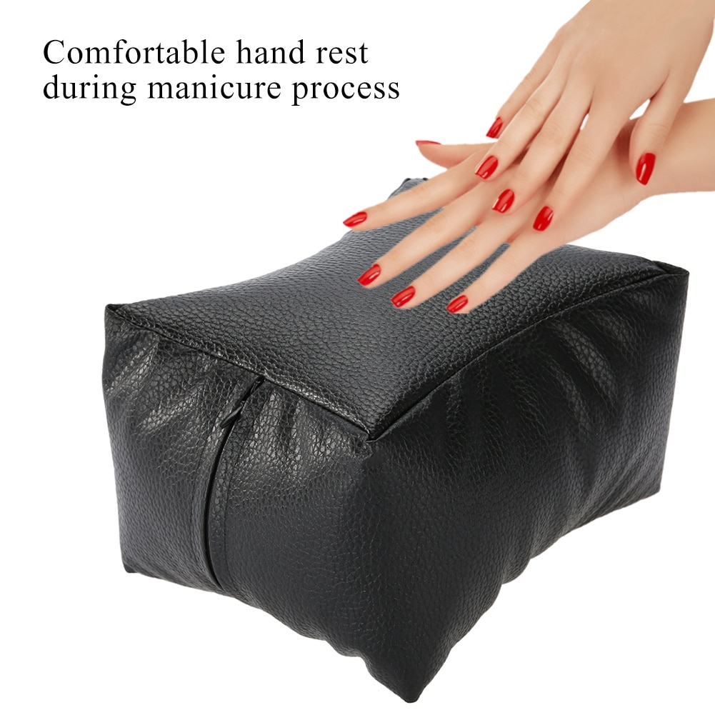 Nagel Kunst Tabelle Hand &Ampere; Fuß Kissen Weiche PU Arm Rest Salon Manikübetreffend Nagel Kissen Waschbar Hand Rest Kissen Kissen nagel matt Pad