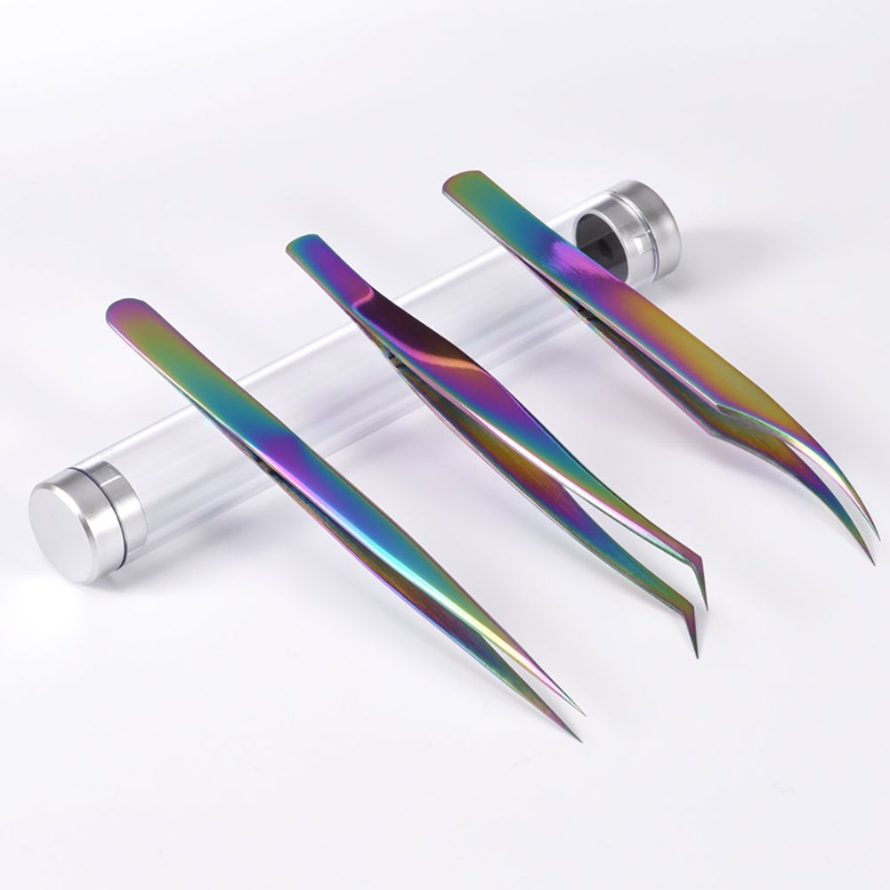 1PC Wimpern Augenbrauen Pinzette Edelstahl Wimpern Verlängerung NäGel Dekor tot Haut Entferner Manikübetreffend machen-hoch NäGel Werkzeuge Frauen