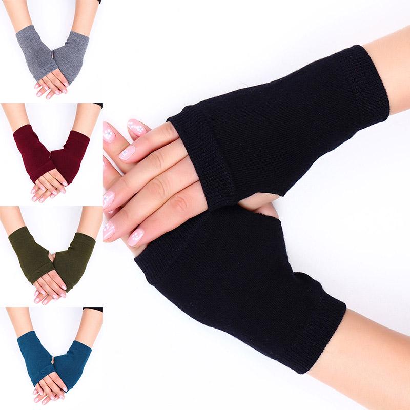 Frauen Hand Handschuhe Wärmer Winter dehnbar Arm Häkeln betroffen Faux Wolle Handschuhe Lange Finger Einfarbig Handschuhe