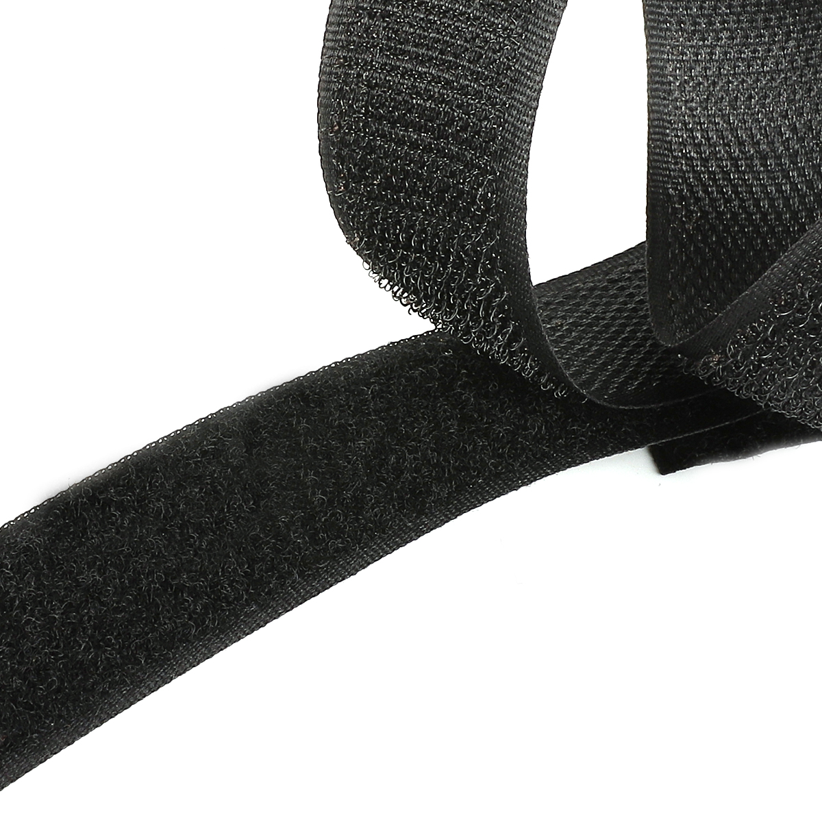 2M 16-40mm Schwarz Nicht Klebstoff Haken und Schleife Verschluss Band Aufkleber Klettverschlüsse Nylon Magie Band für DIY Handwerk Liefern Rolle NäHenne Auf Band