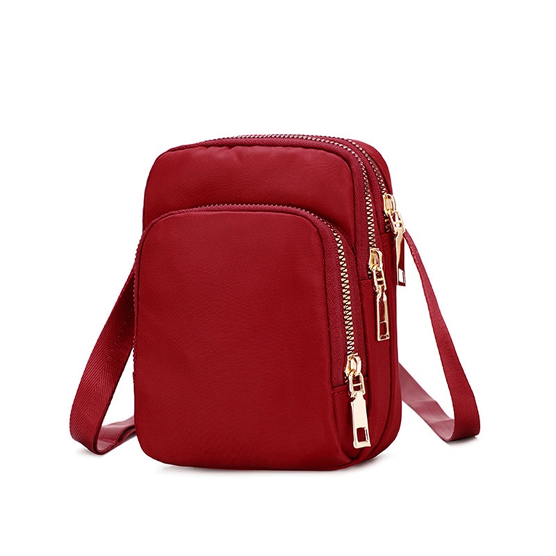 LKEEP Frauen Umhängetasche Reißverschluss praktisch Schulter Tasche Dame Weibliche Multifunktions Handtasche Handgelenk Handtasche Neue Heiße
