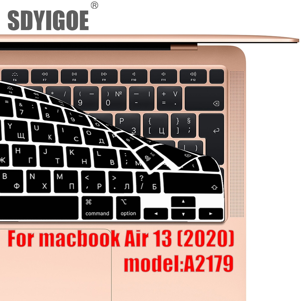 Laptop Tastatur abdeckung Für macbook Luft 13 schutzhülle Film Neue Luft 13,3 A2179 silikon tastatur abdeckung Russische Spanisch Korea