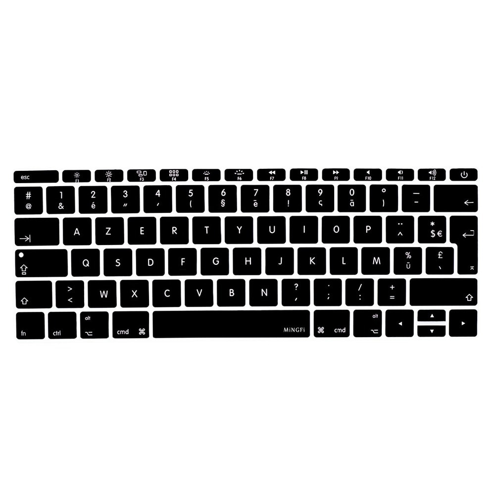 Frence Euro Silikon AZERTY Frankreich Tastatur Abdeckung Haut für Macbook Profi 13 "A1708 Keine berühren Bar für Macbook 12 "A1534 Retina
