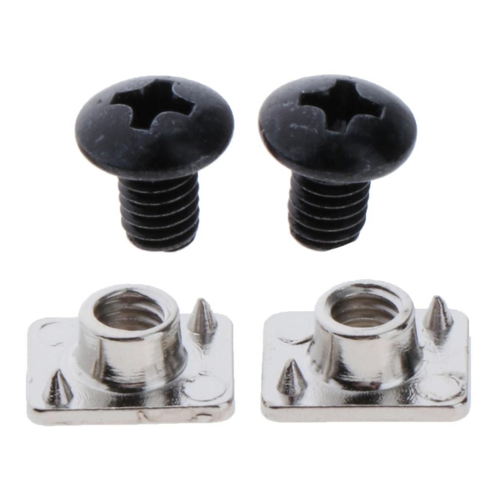 2 Paare Metall Schrauben & murmeln für Rolle Rollschuhe Inline Rollschuhe Schnalle Gürtel Ersatz Teile Schrauben Werkzeuge Zubehör