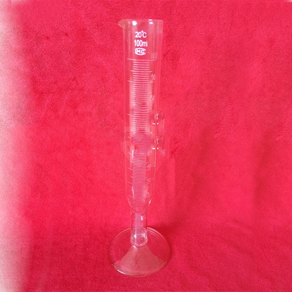 100 ml verschiedene hals Labor Zylinder Neue Absolvierte Glas Messung Zylinder Chemie Labor Messen