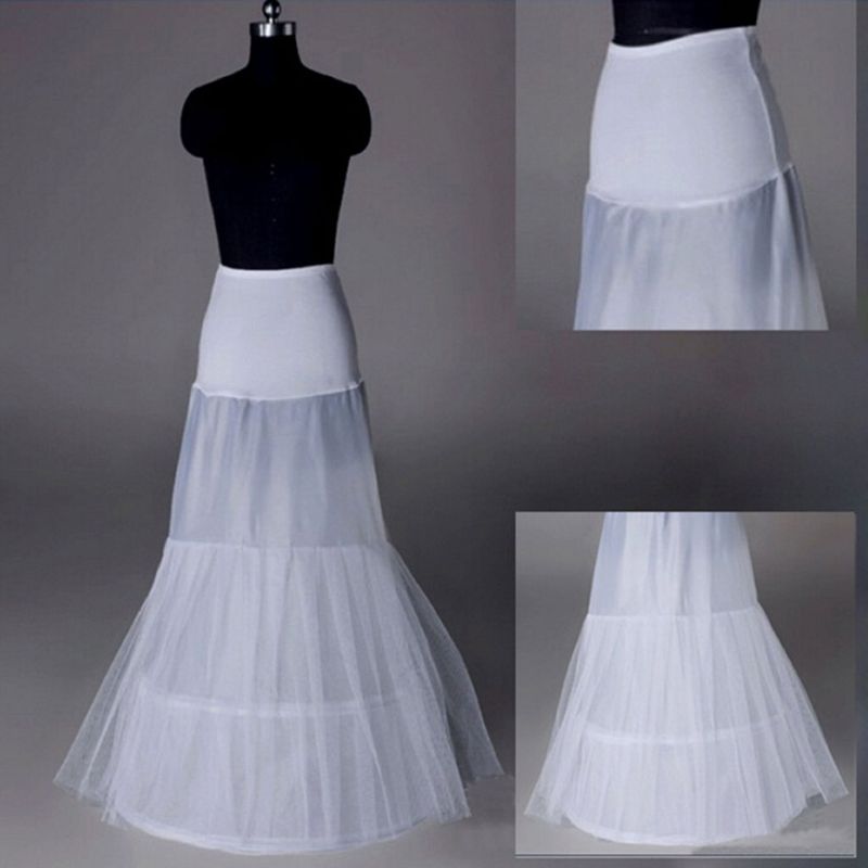 Kleine Fishtail Dame Taille Tasche Hüfte Braut Hochzeit Kleid Petticoat Lange Weiß Unterhose Unterrock