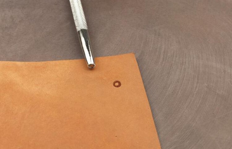 Legierung Material Seetang-dynastie blume samen -Hand-arbeit einzigartige leder arbeits werkzeuge Carving schläge stempel handwerk werkzeuge