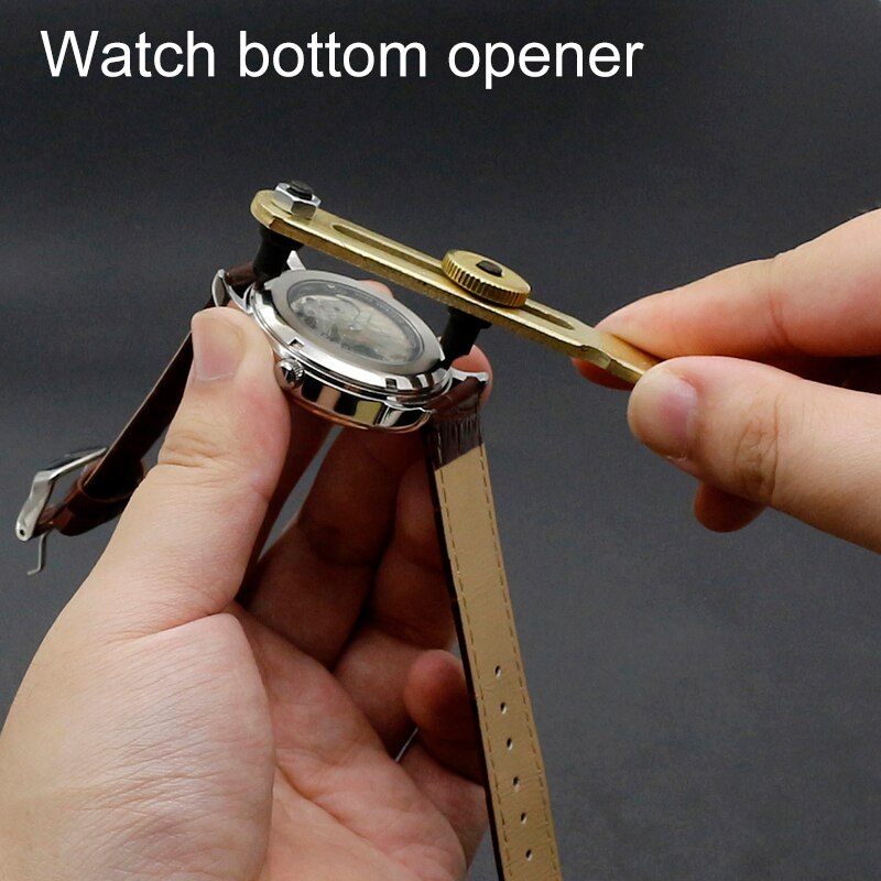 Uhr Zurück fallen Öffner Entferner Schlüssel Reparatur Werkzeug Edelstahl Uhr Unterseite Öffner Einstellbare Schlüssel Neue Reparatur Werkzeug