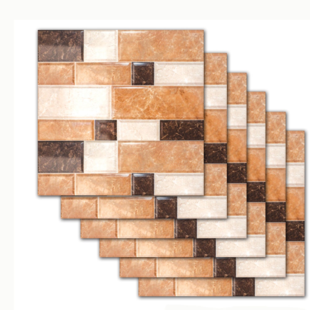 6 teile/satz Marmor Ziegel aufbringen Fliesen Boden Zauberstab Aufkleber Küche Schlecht Fliesen Dekoration Kunst Wandbild Taille Linie Vinyl Zauberstab Aufkleber