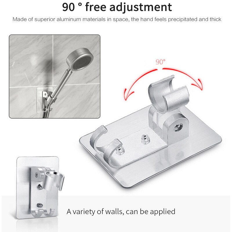 Universal- Einstellbare Hand Dusche Halfter Saugnapf Halfter Voll Überzug Dusche Schiene Kopf Halfter Schlecht Halterung Stabile Drehung