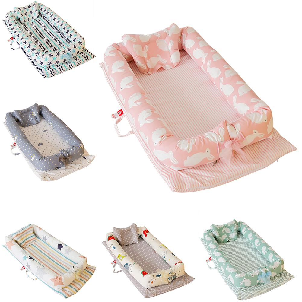 Baby Tragbare Krippen-Baby Stubenwagen Für Bett Mit Weichen Kissen Abnehmbare Und Waschbar Isolation Bett Atmungs Hypoallergen