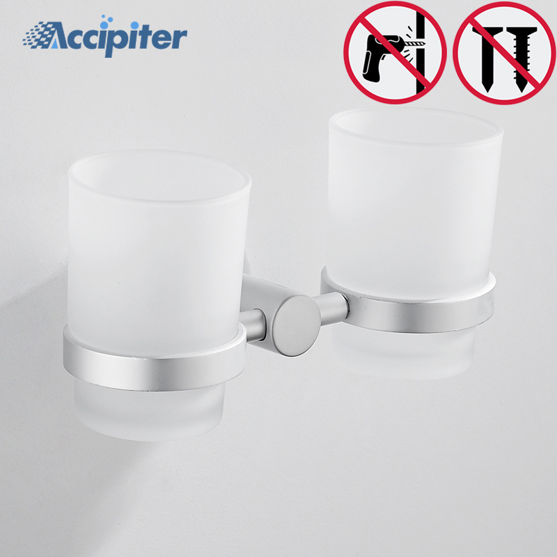 Nagel Kostenloser Schlecht Zubehör Tasse langweilig Polnischen Glas Tasse Halfter Doppel metall Tasse Becher Halfter Zahnbürste Glas Tasse Halfter